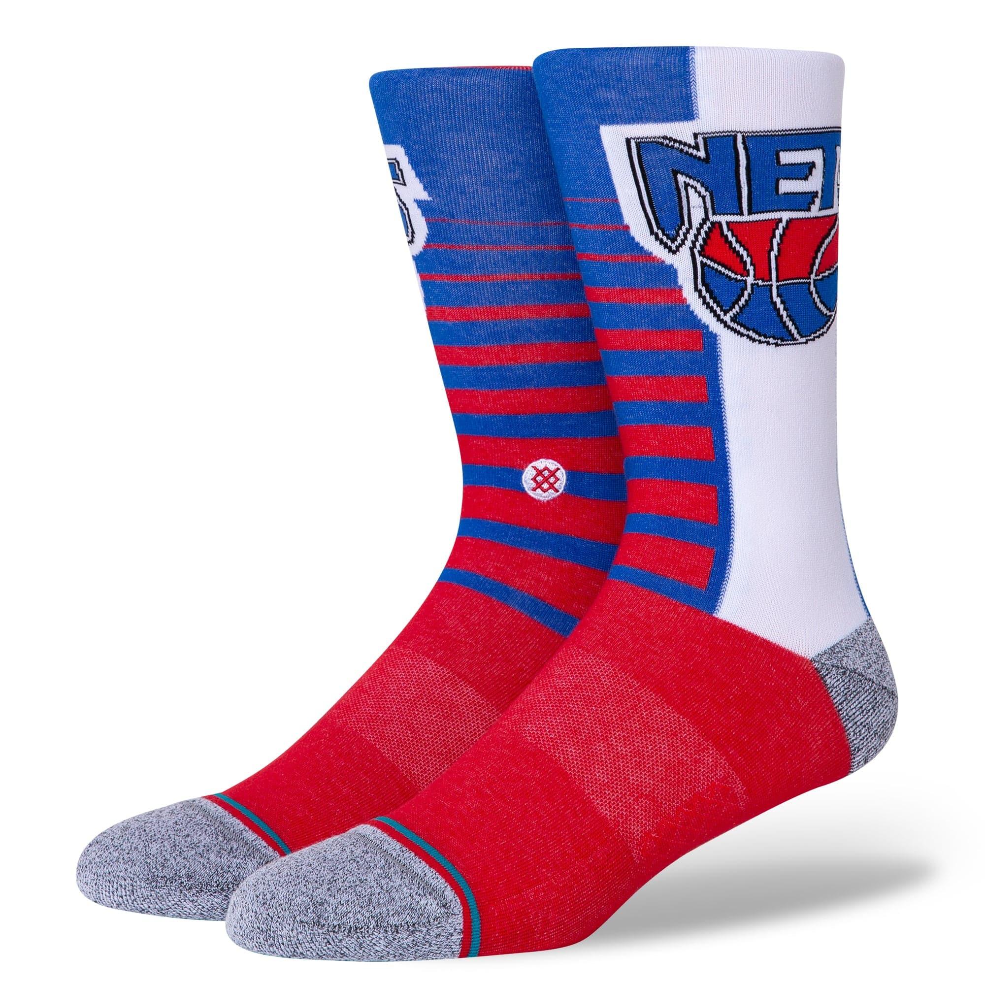 Stance Socks Brooklyn Nets Stance NBA HWC Retro Gradient Crew Socks - Red/White