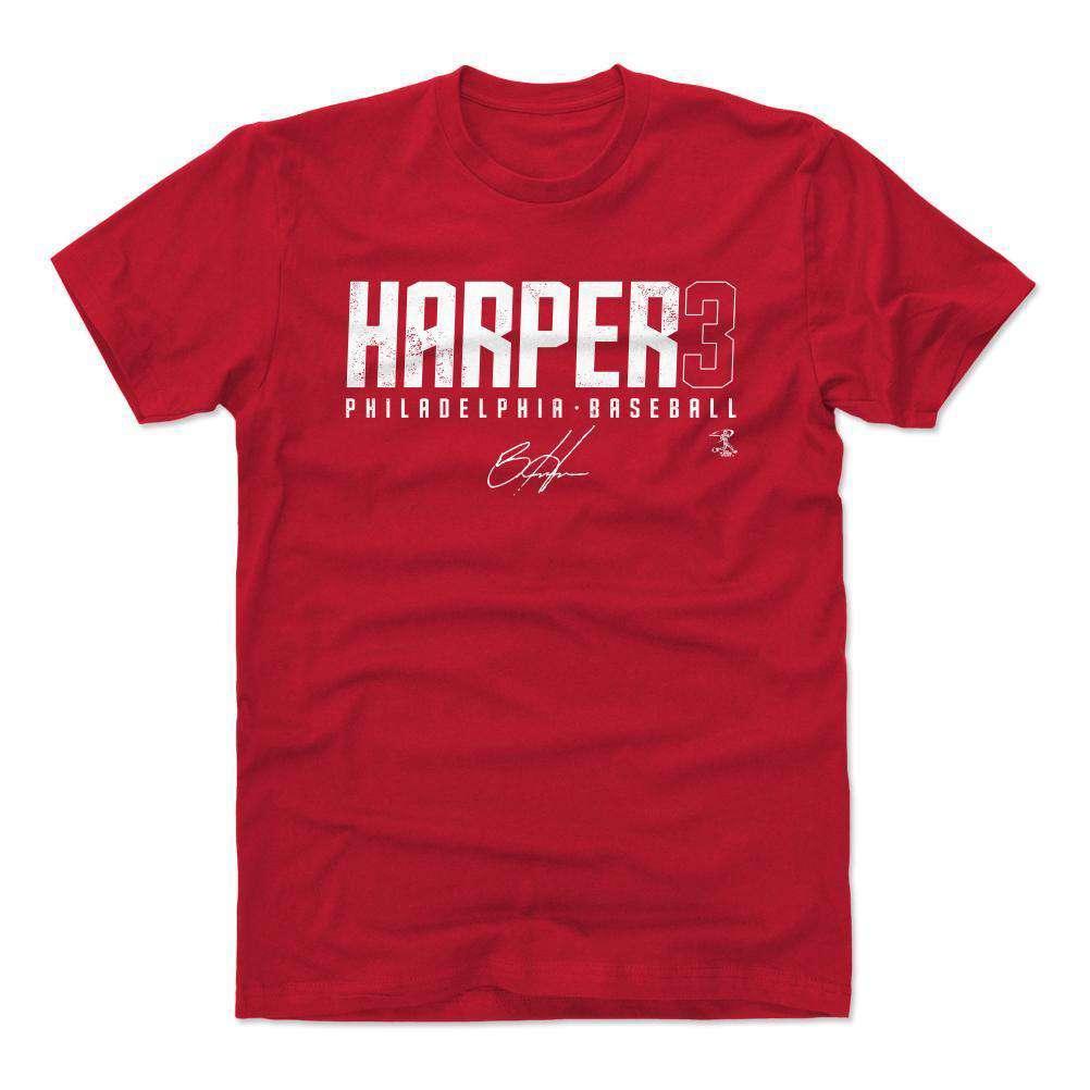 500 Level T-Shirts Bryce Harper Philadelphia Phillies 500 Level MLB Name T-Shirt - Red