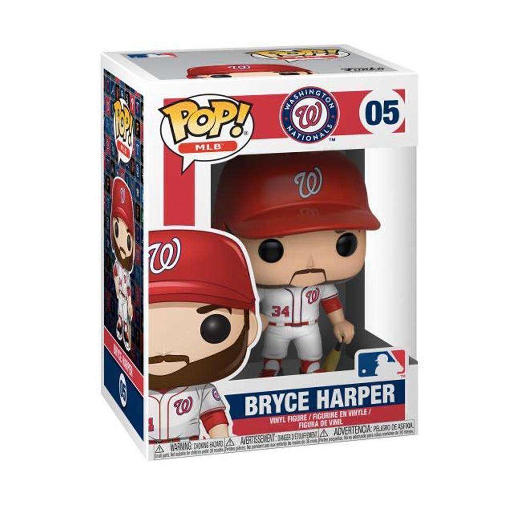 Funko Figures Bryce Harper Washington Nationals Funko MLB Pop Vinyl 3.75" Figure - White