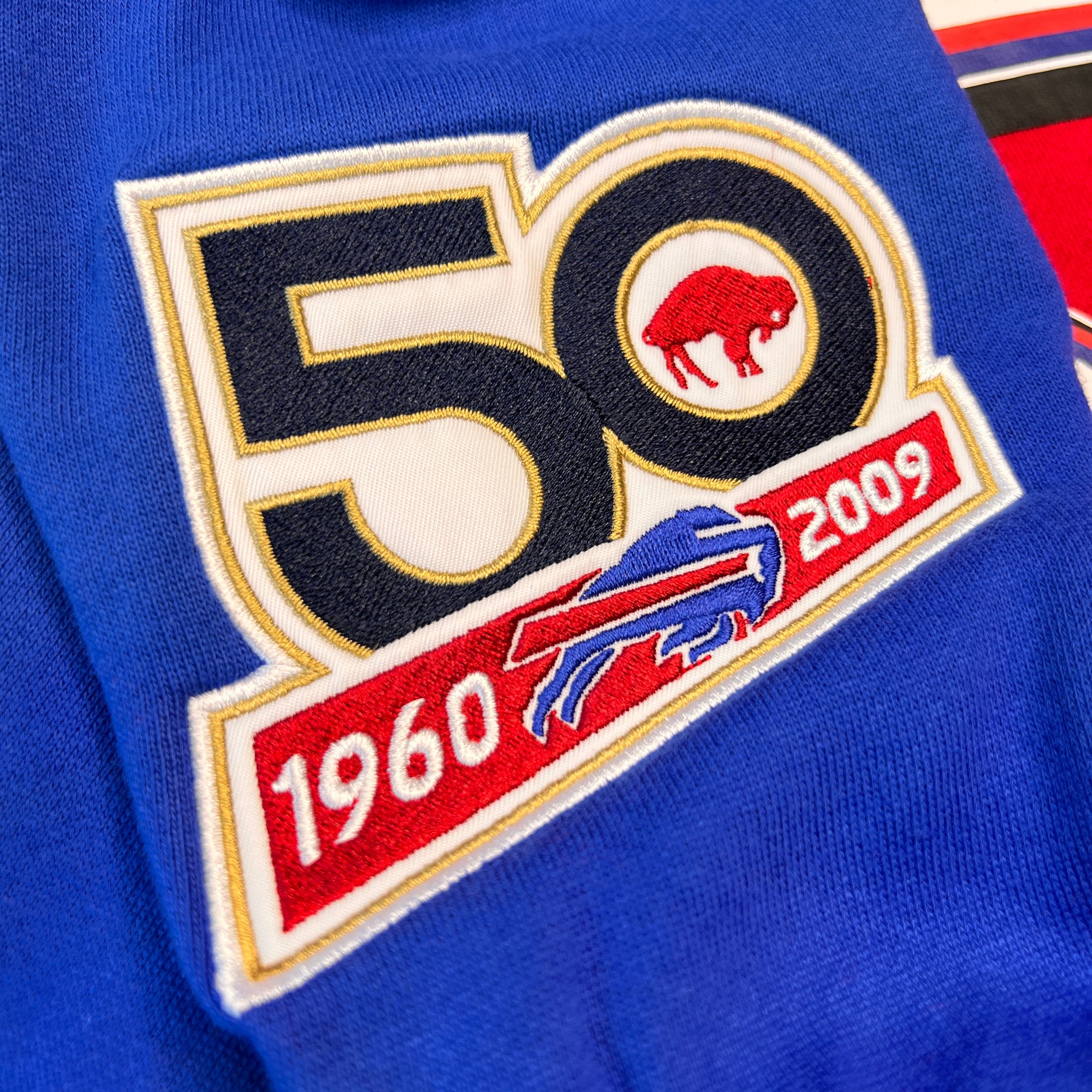 Mitchell And Ness Jumpers Buffalo Bills Mitchell & Ness NFL All Over 2.0 Crew Jumper - Red