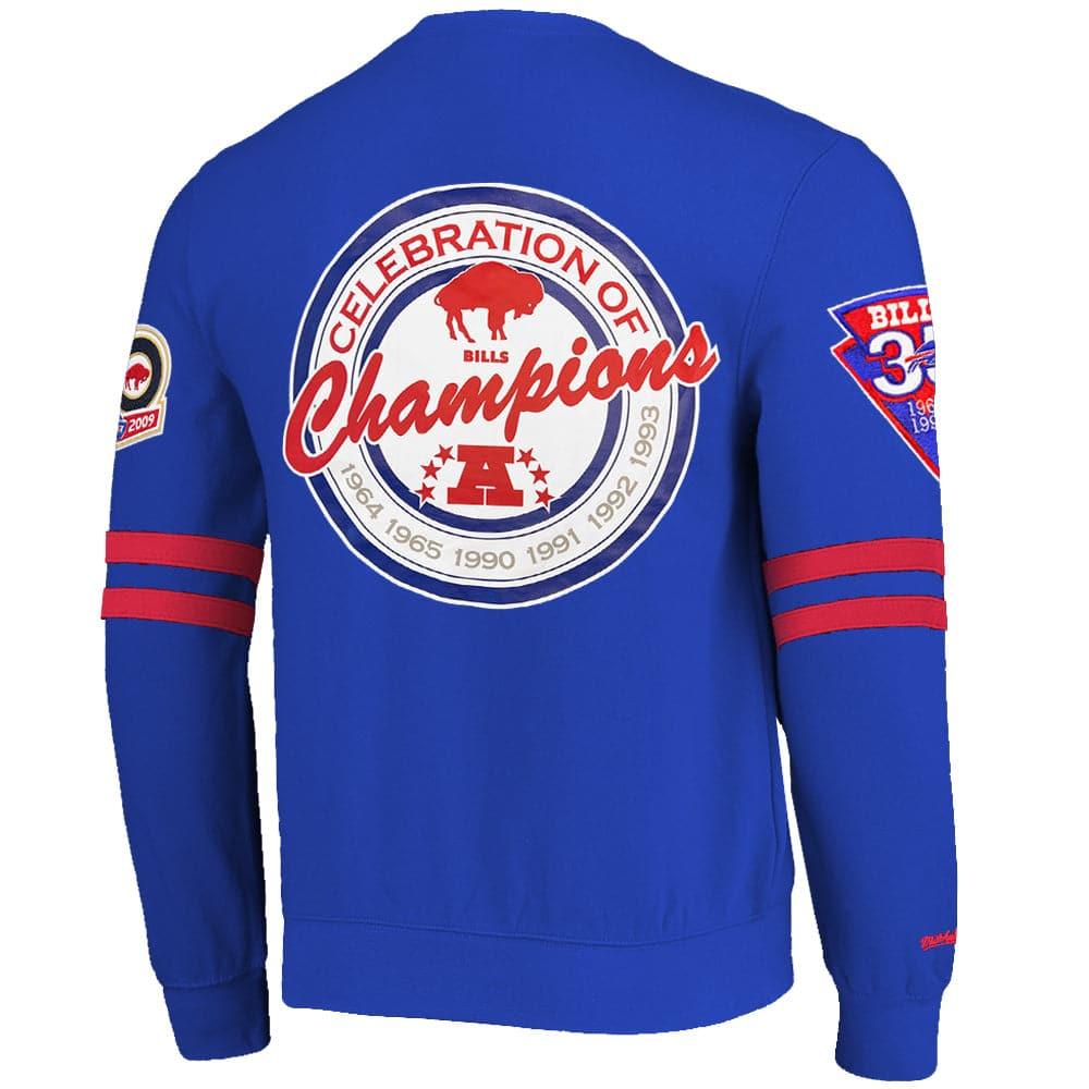 Mitchell And Ness Jumpers Buffalo Bills Mitchell & Ness NFL All Over 2.0 Crew Jumper - Red