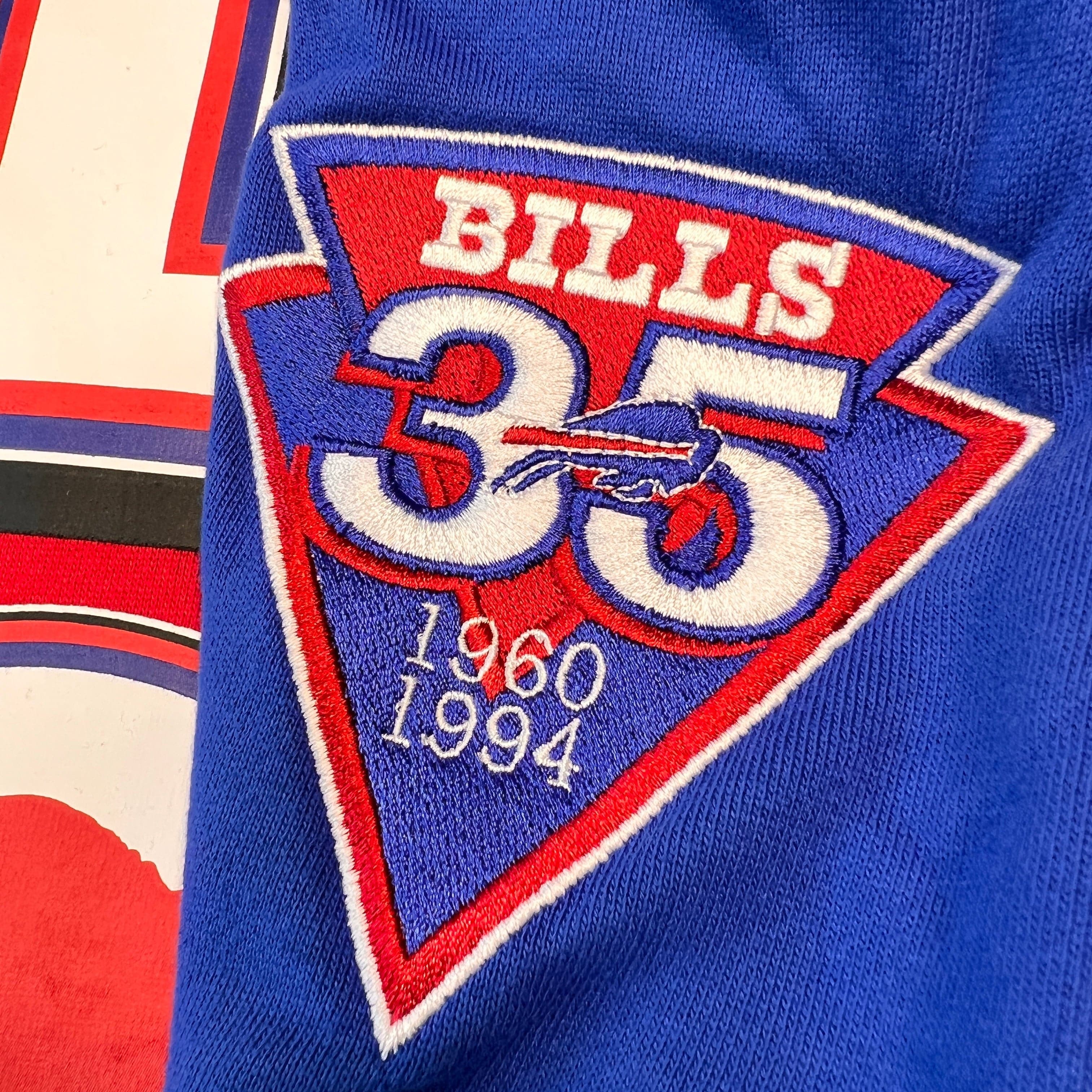 Mitchell And Ness Jumpers Buffalo Bills Mitchell & Ness NFL All Over 2.0 Crew Jumper - Red