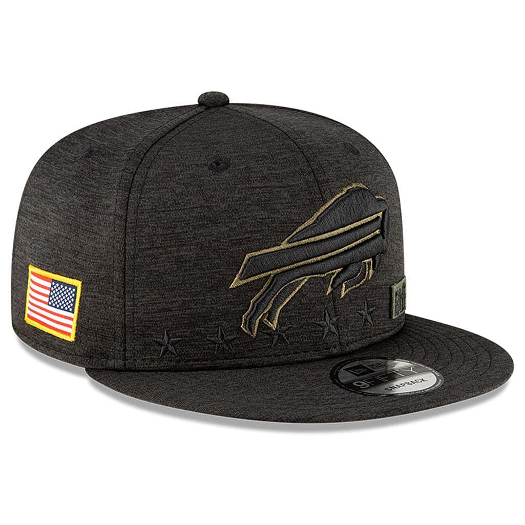 New Era Caps Buffalo Bills New Era NFL 2020 Salute To Service 9FIFTY Snapback Hat - Black