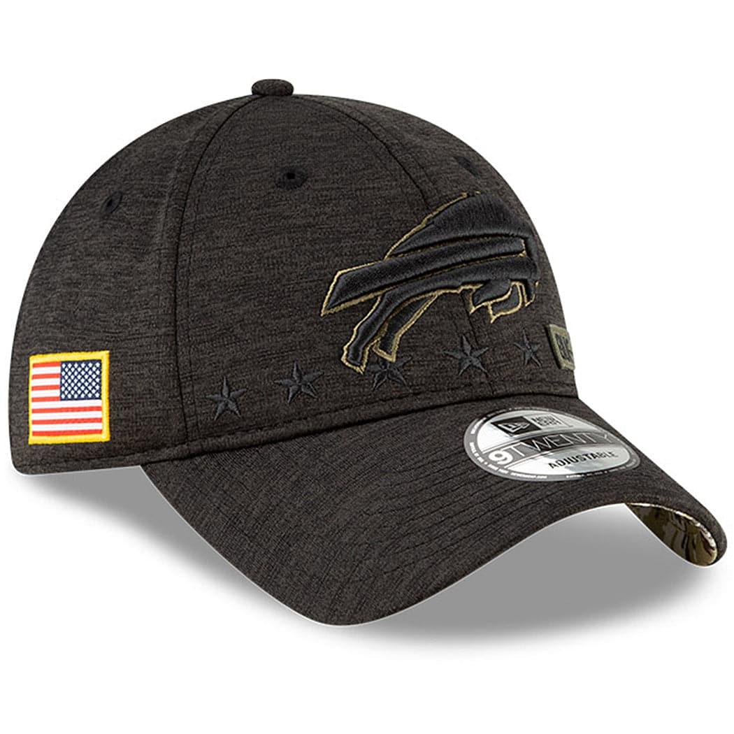 New Era Caps Buffalo Bills New Era NFL 2020 Salute To Service 9TWENTY Curve Hat - Black