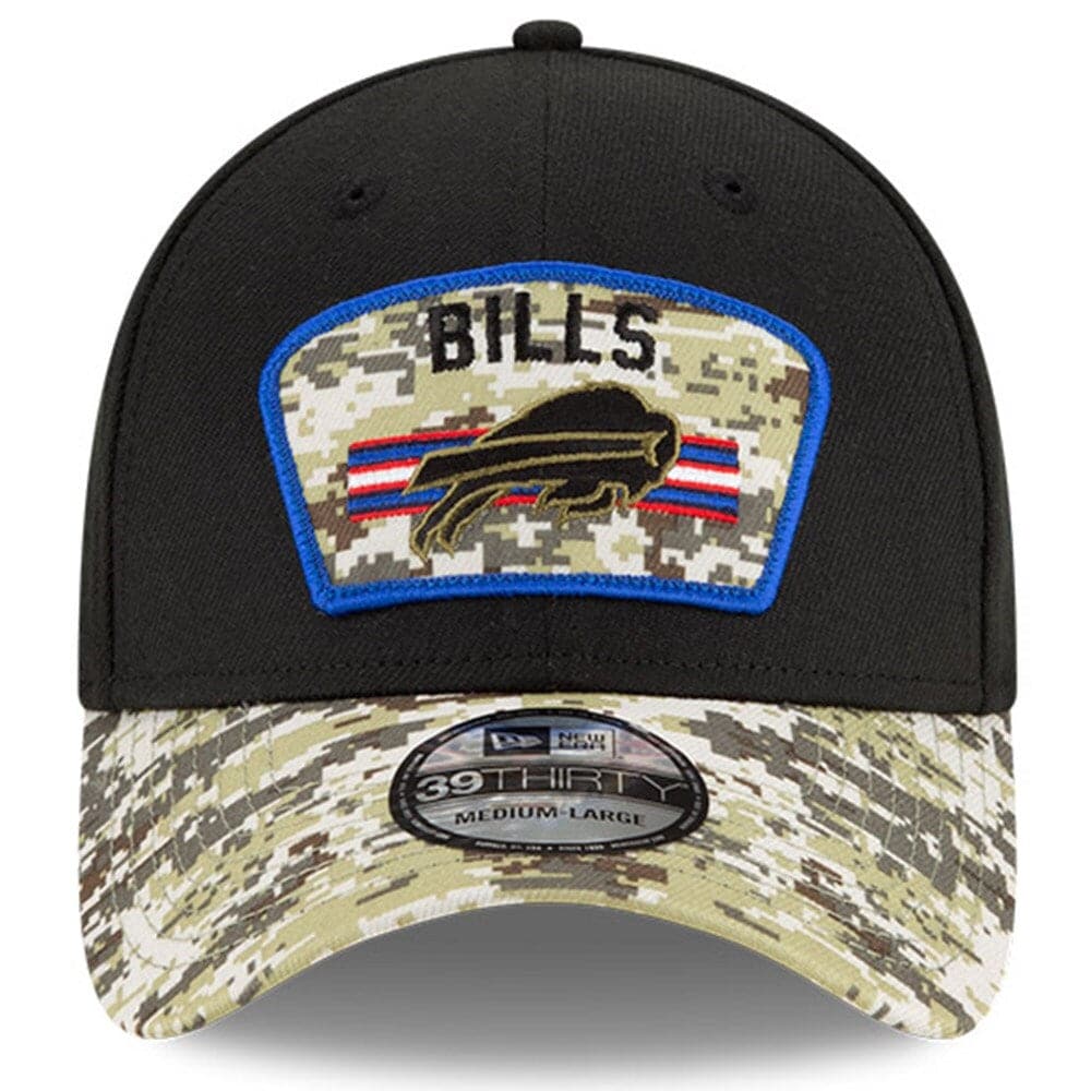 New Era Caps Buffalo Bills New Era NFL 2021 Salute To Service 39THIRTY Flex Fit Hat - Black