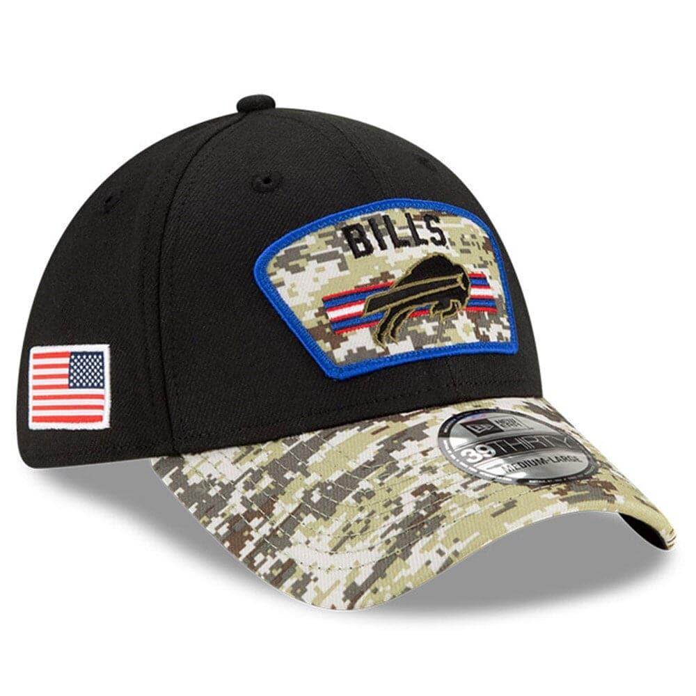 New Era Caps Buffalo Bills New Era NFL 2021 Salute To Service 39THIRTY Flex Fit Hat - Black