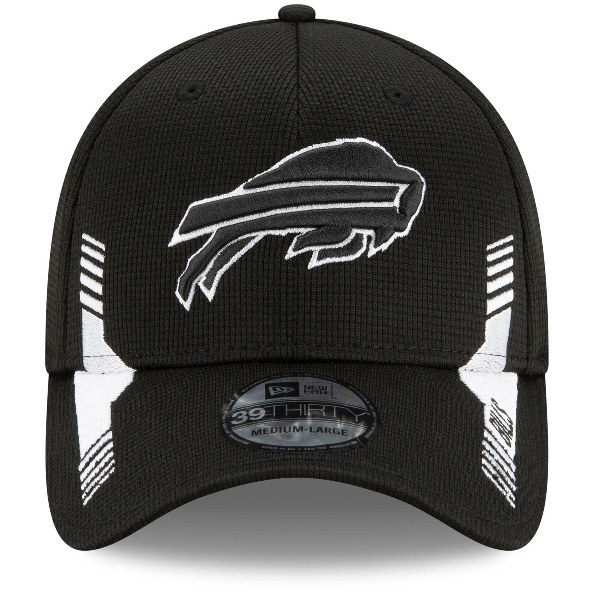 New Era Caps Buffalo Bills New Era NFL 2021 Sideline Home 39THIRTY Flex Fit Hat - Black