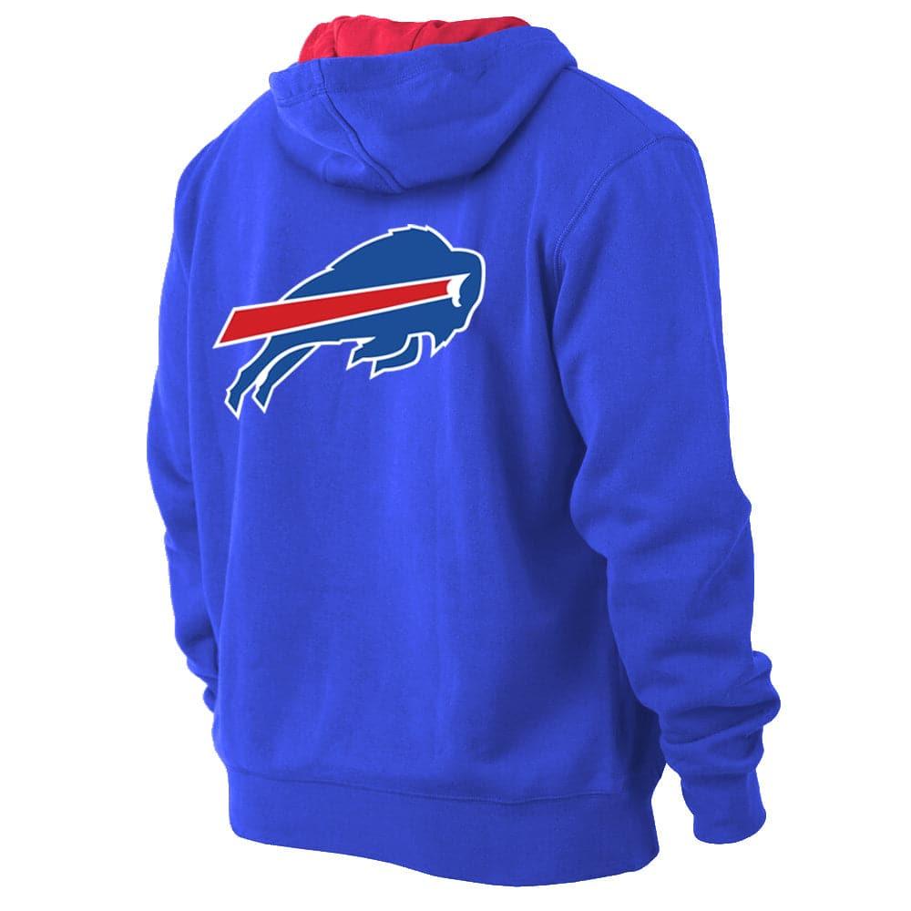 New Era Jumpers Buffalo Bills New Era NFL Team Badge Repeat Hoodie Jumper - Blue