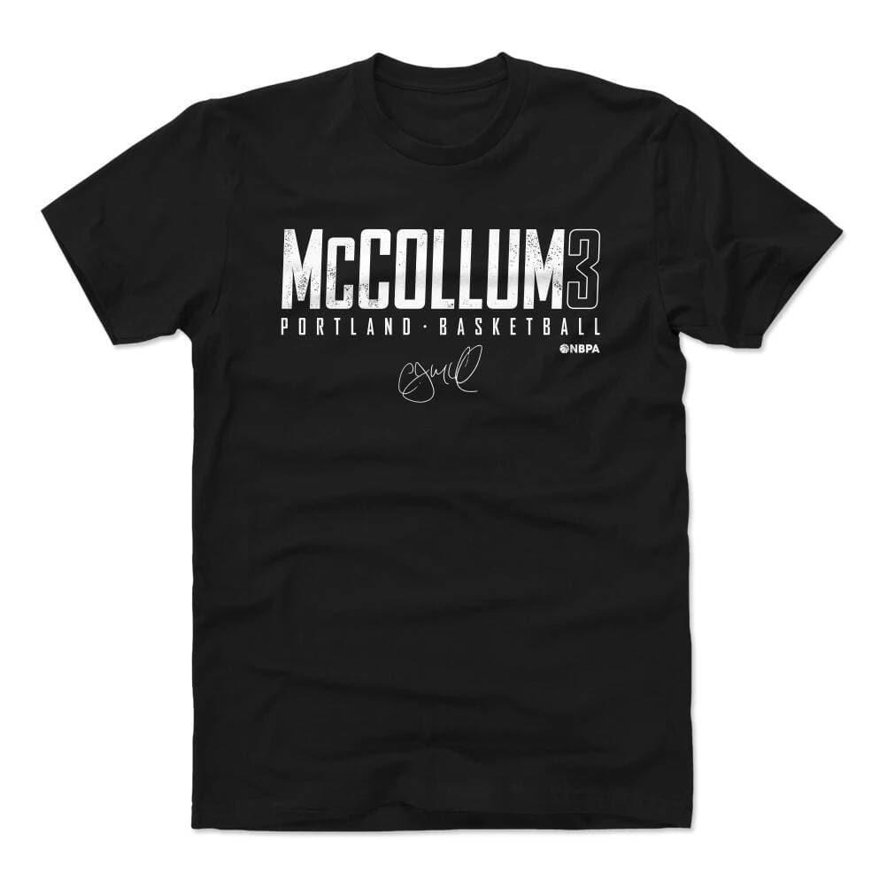 500 Level T-Shirts C.J. McCollum Portland Trail Blazers 500 Level NBA Elite T-Shirt - Black