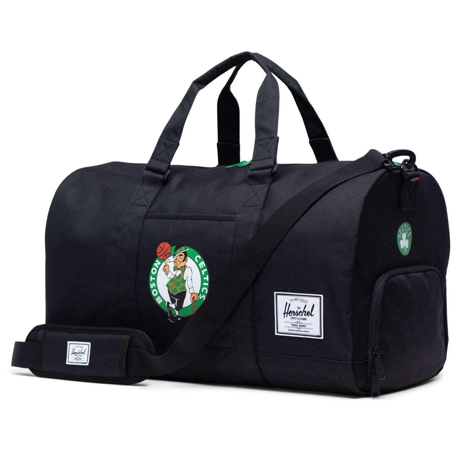 Boston Celtics Herschel NBA Novel Duffle Bag - Black