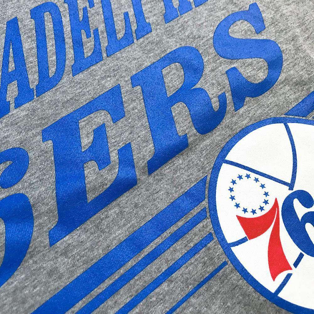 Philadelphia 76ers Mitchell & Ness NBA Spin Move T-Shirt - Grey