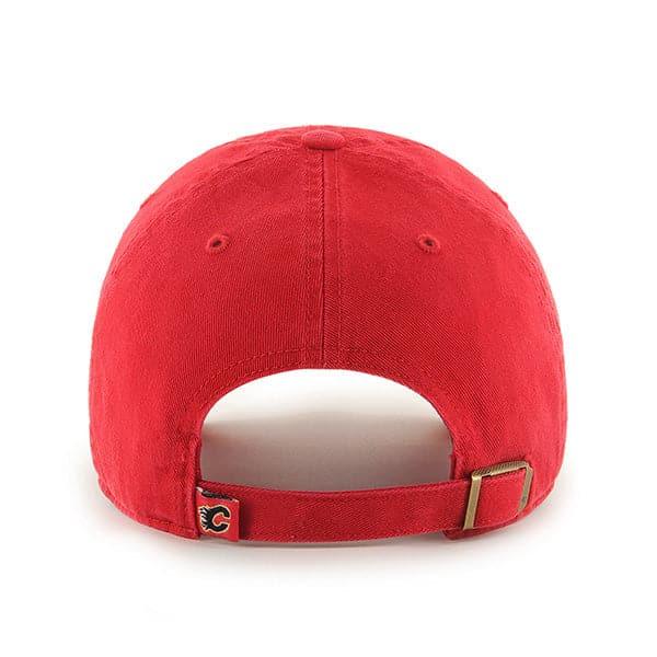 47 Brand Caps Calgary Flames ‘47 NHL Team Clean Up Strapback Hat - Red