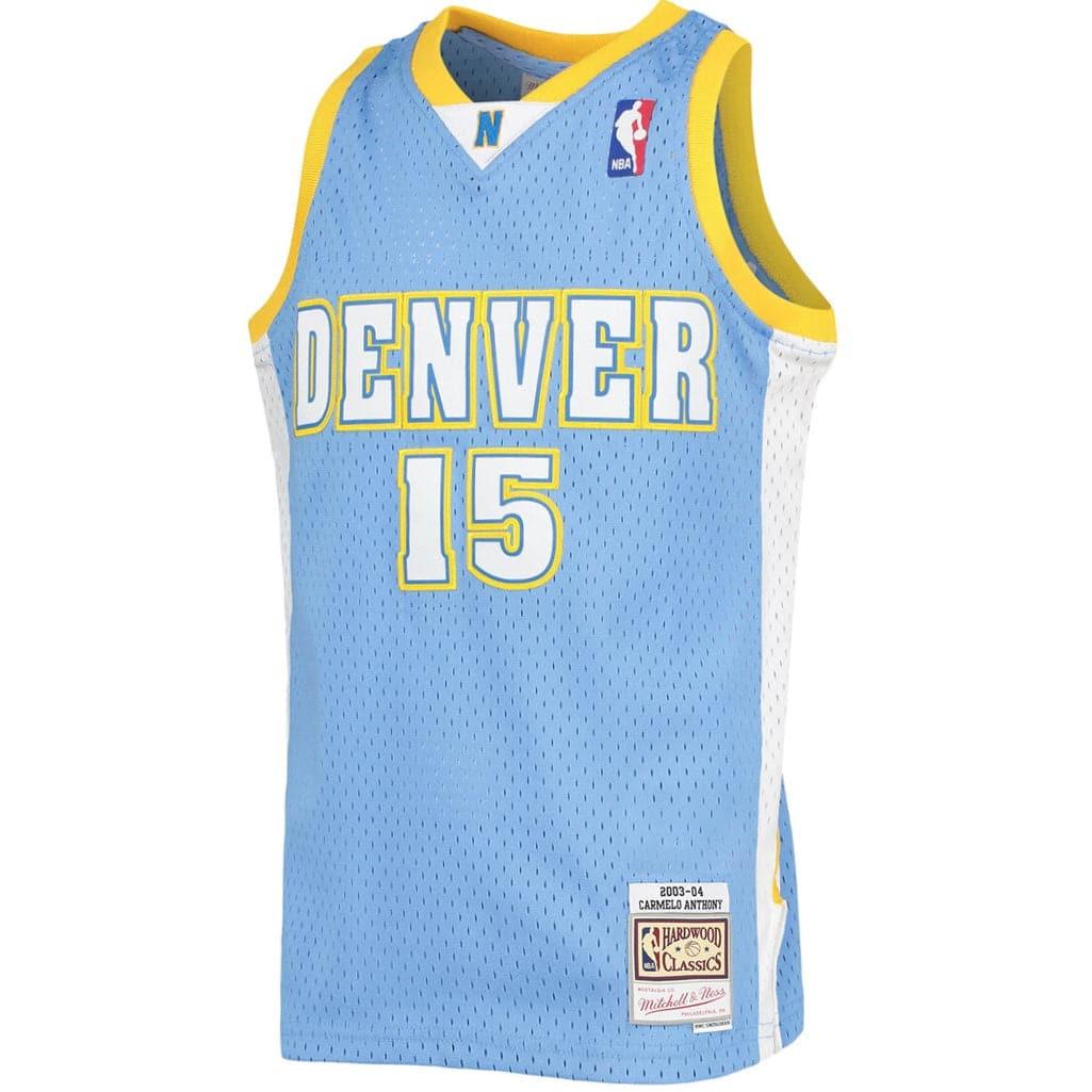 Mitchell And Ness Jerseys Carmelo Anthony Denver Nuggets Mitchell & Ness NBA 03-04 Swingman Jersey - Blue