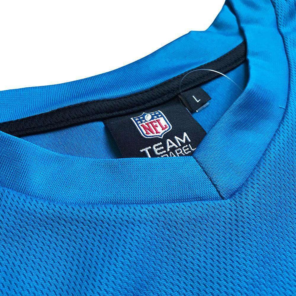 Majestic Athletic T-Shirts Carolina Panthers Majestic NFL Poly Mesh Jersey Shirt - Black
