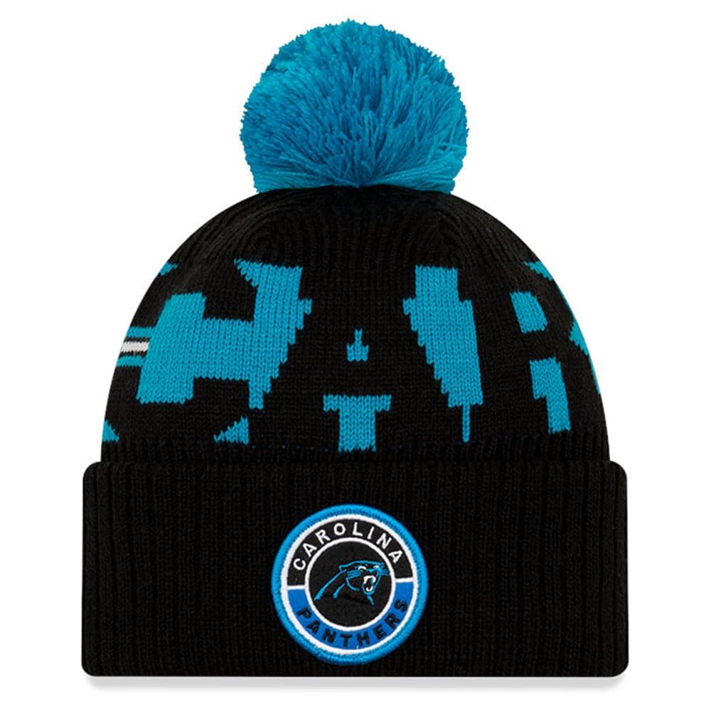 New Era Beanies Carolina Panthers New Era NFL 2020 Team Sideline Knit Beanie - Black