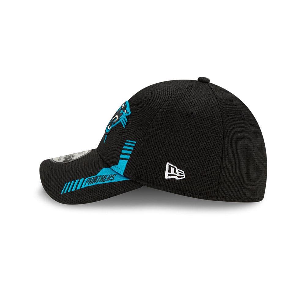 New Era Caps Carolina Panthers New Era NFL 2021 Sideline Home 39THIRTY Flex Fit Hat - Black