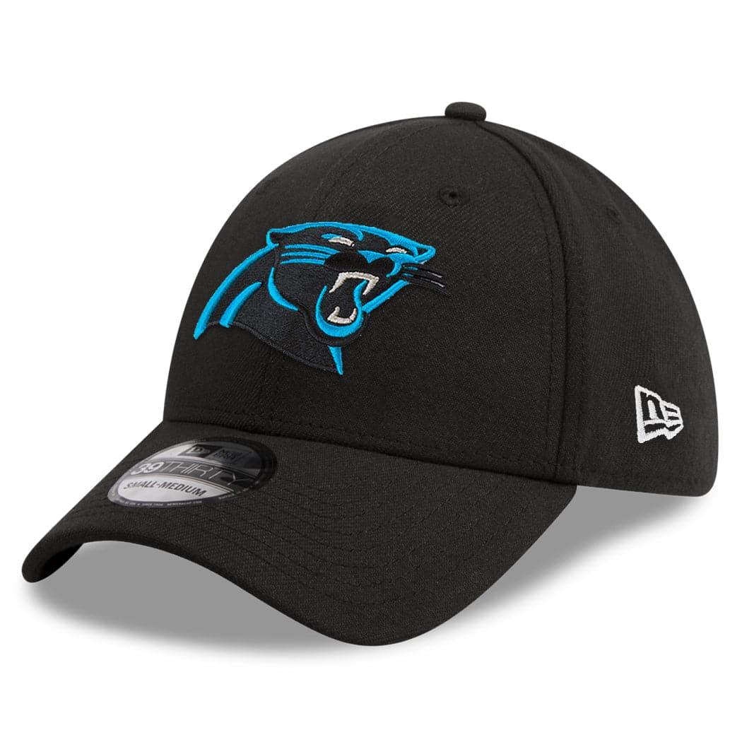 New Era Caps Carolina Panthers New Era NFL Team 39THIRTY Flex Fit Curve Hat - Black