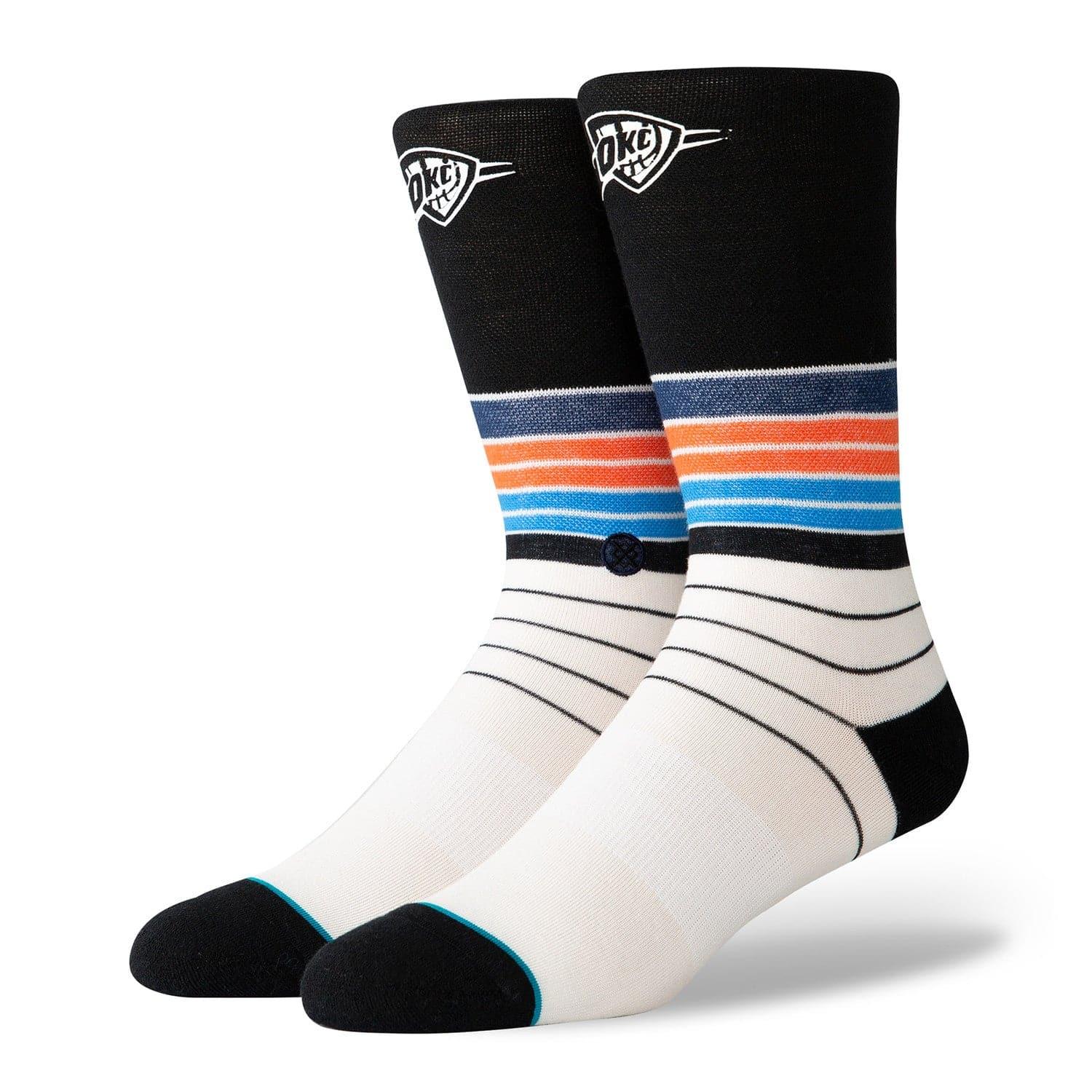 Oklahoma City Thunder Stance NBA Baseline Crew Socks - Black