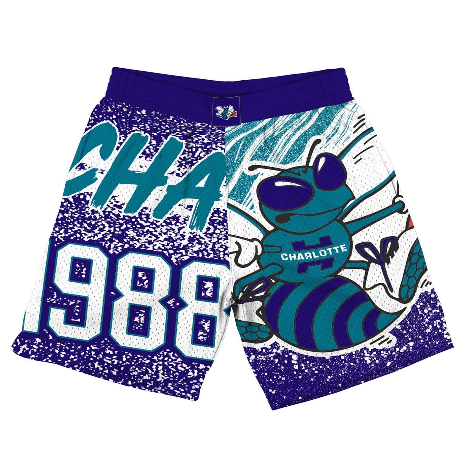 Mitchell And Ness Shorts Charlotte Hornets Mitchell & Ness NBA Jumbotron Subliminated Shorts