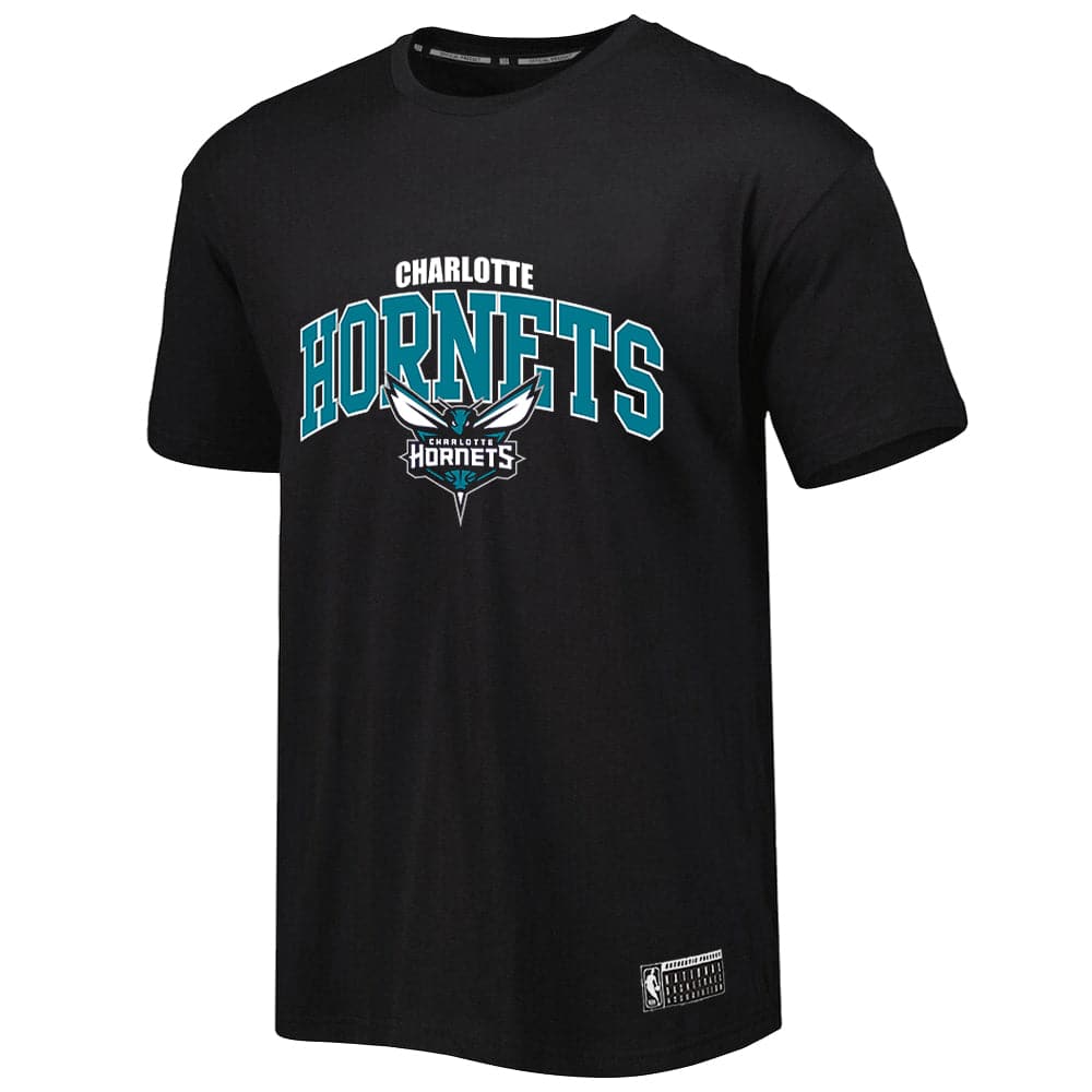 NBA Essentials T-Shirts Charlotte Hornets NBA Essentials Team Arch T-Shirt - Black