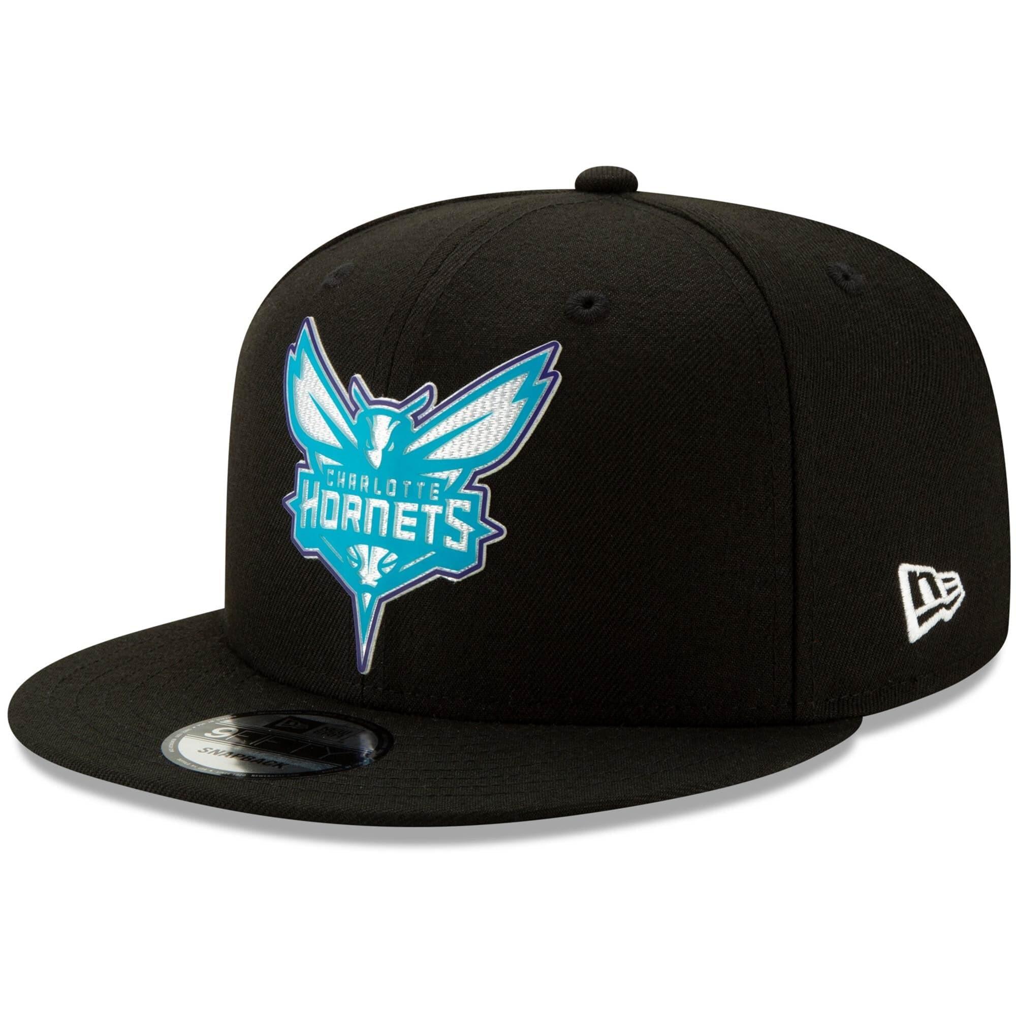 New Era Caps Charlotte Hornets New Era NBA 2020 Back Half 9FIFTY Snapback Hat - Black