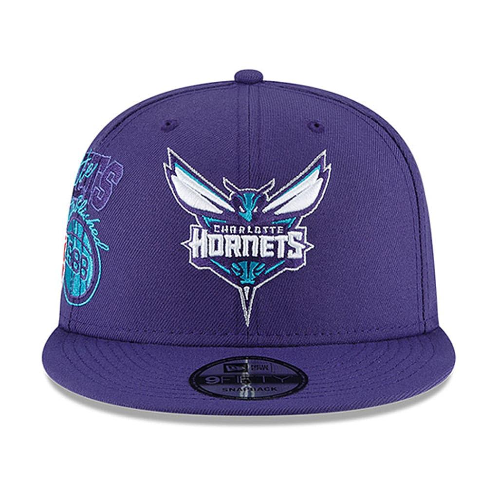 New Era Caps Charlotte Hornets New Era NBA 21-22 Back Half 9FIFTY Snapback Hat - Purple