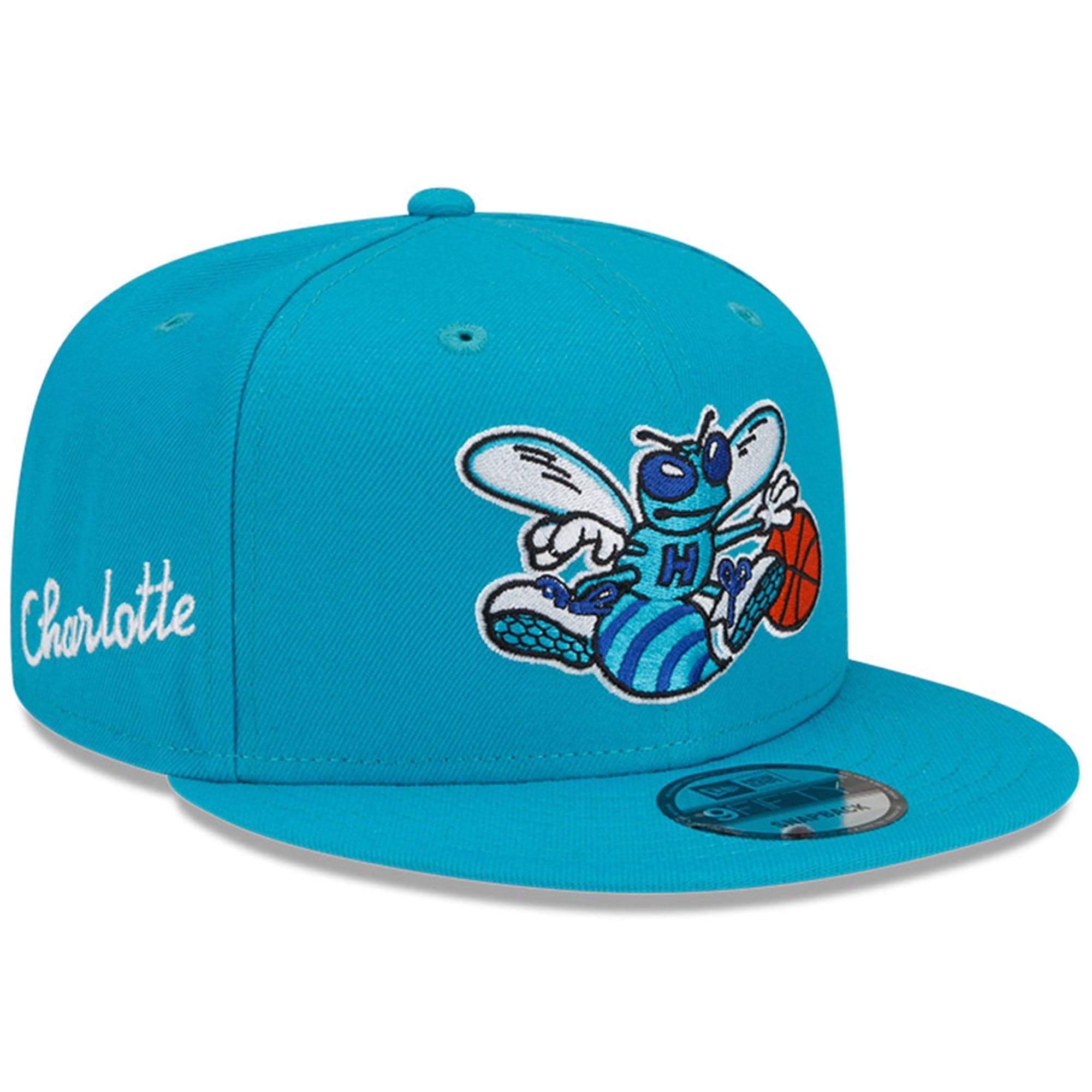 New Era Caps Charlotte Hornets New Era NBA 21-22 City Edition ALT 9FIFTY Snapback Hat - Teal