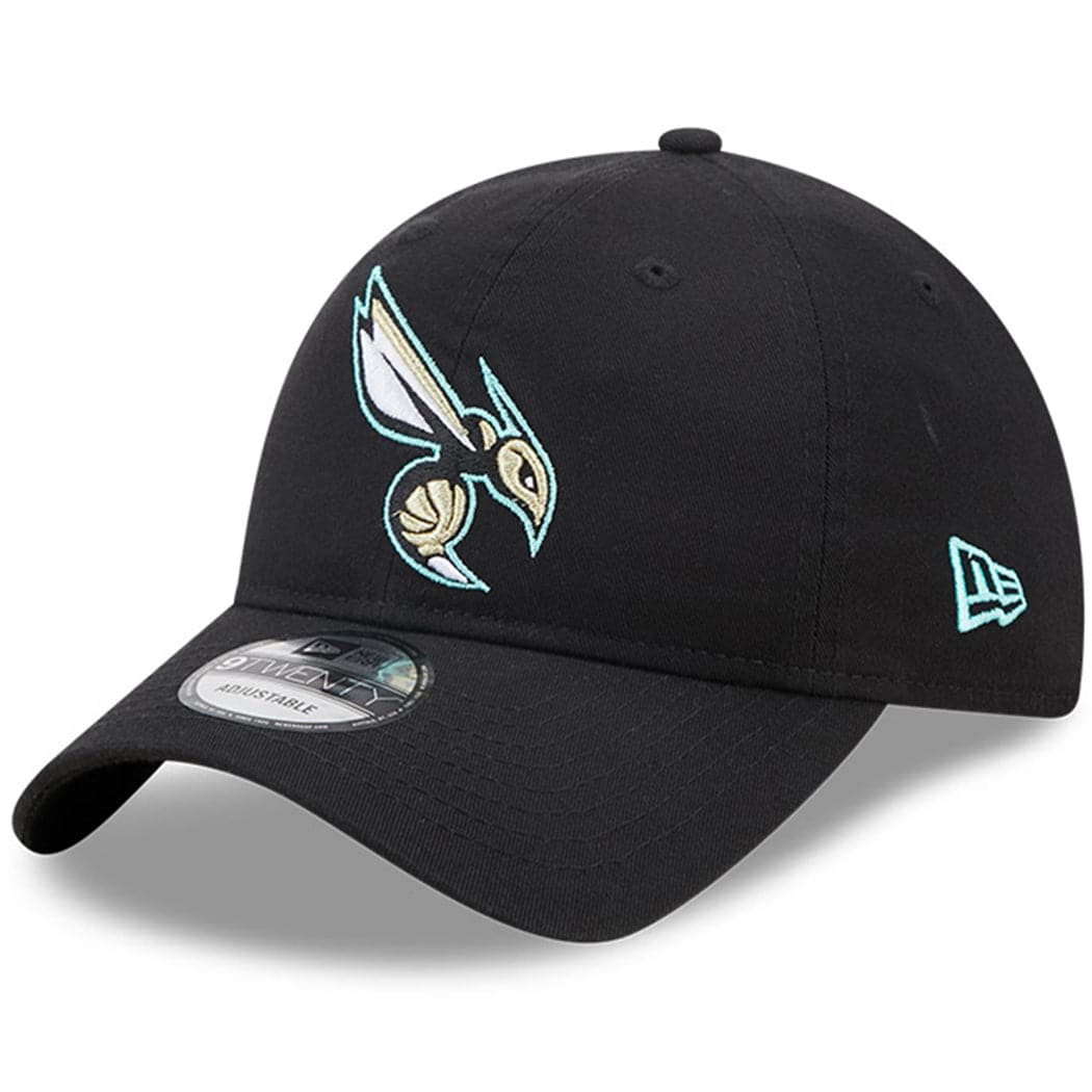 New Era Caps Charlotte Hornets New Era NBA 22-23 City Edition Alt 9TWENTY Strapback Hat - Black