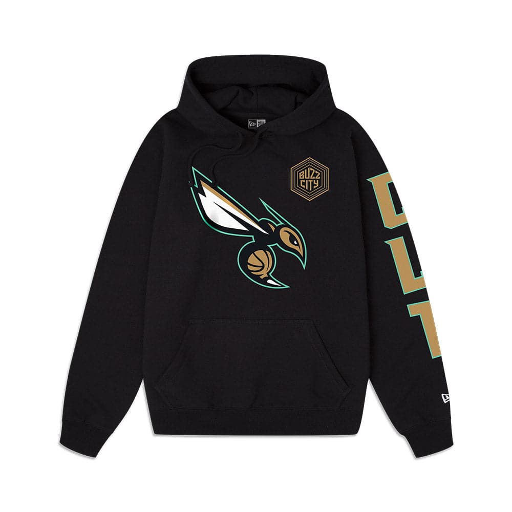 New Era Jumpers Charlotte Hornets New Era NBA 22-23 City Edition Hoodie Jumper - Black