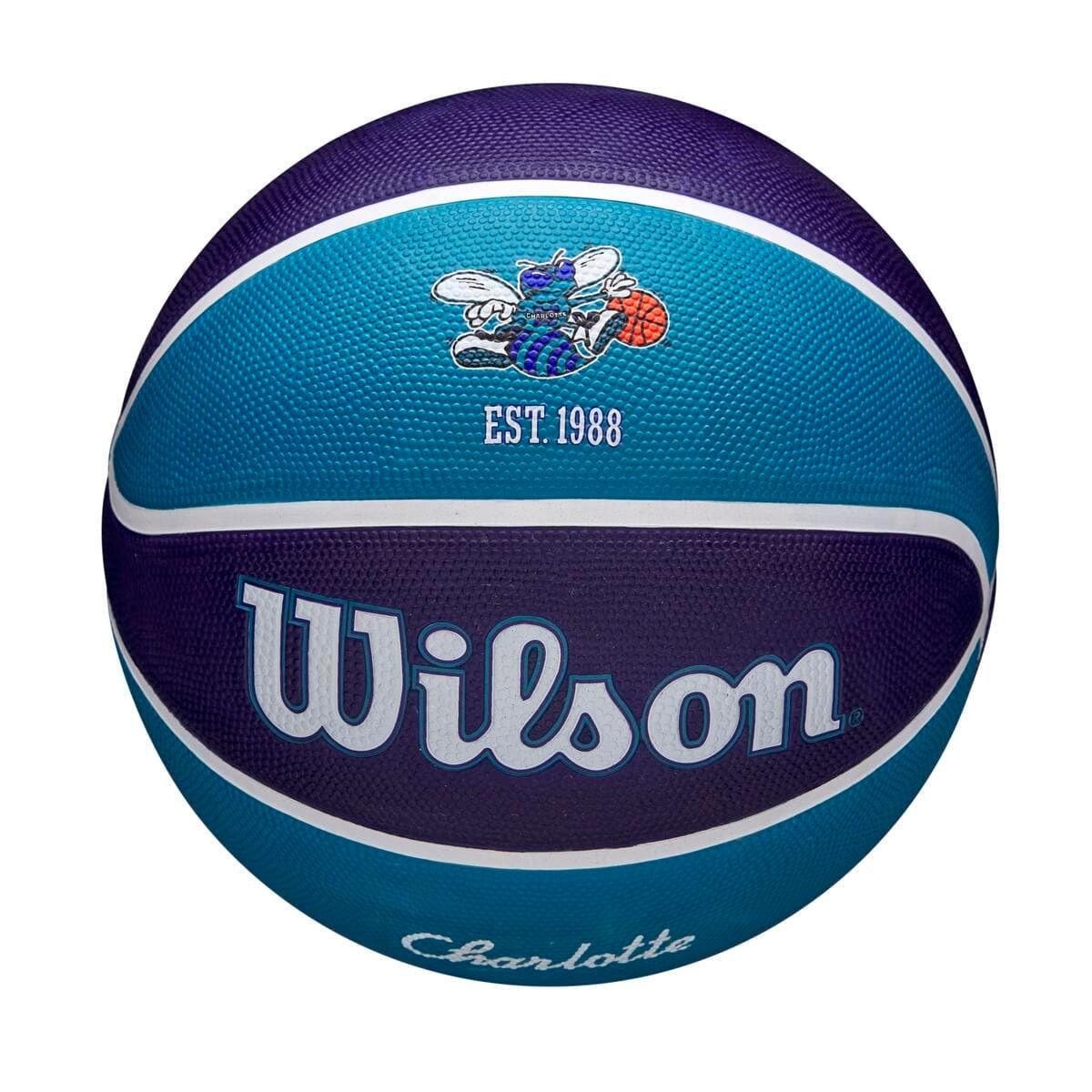Wilson Sporting Goods Balls Charlotte Hornets Wilson NBA 21-22 City Edition Full Size Basketball Ball - Size 7