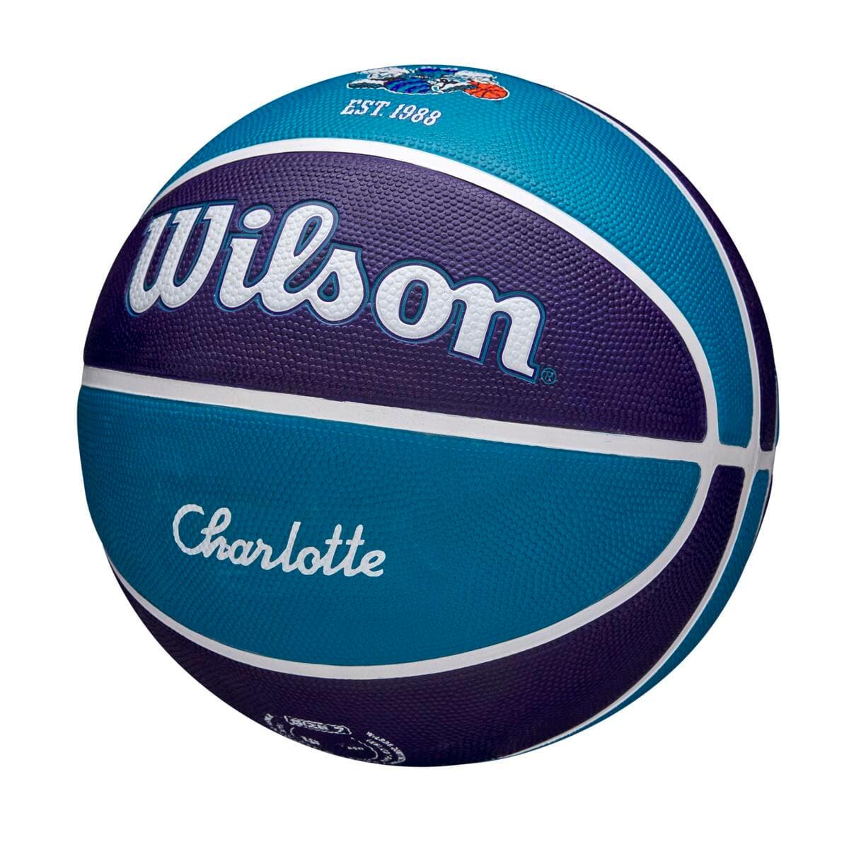 Wilson Sporting Goods Balls Charlotte Hornets Wilson NBA 21-22 City Edition Full Size Basketball Ball - Size 7