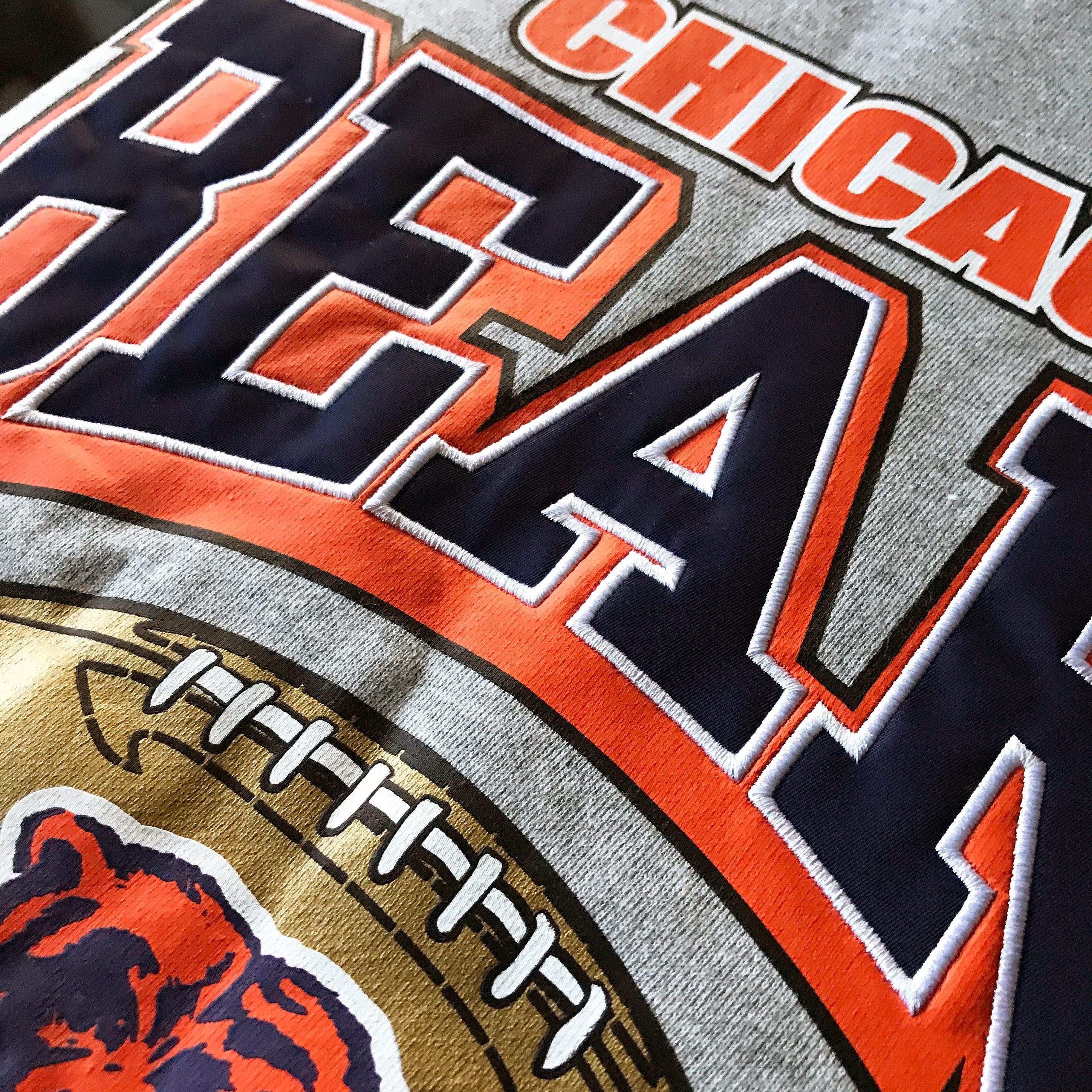 Mitchell And Ness Jumpers Chicago Bears Mitchell & Ness NFL All Over Champs Premium Crew Jumper - Grey