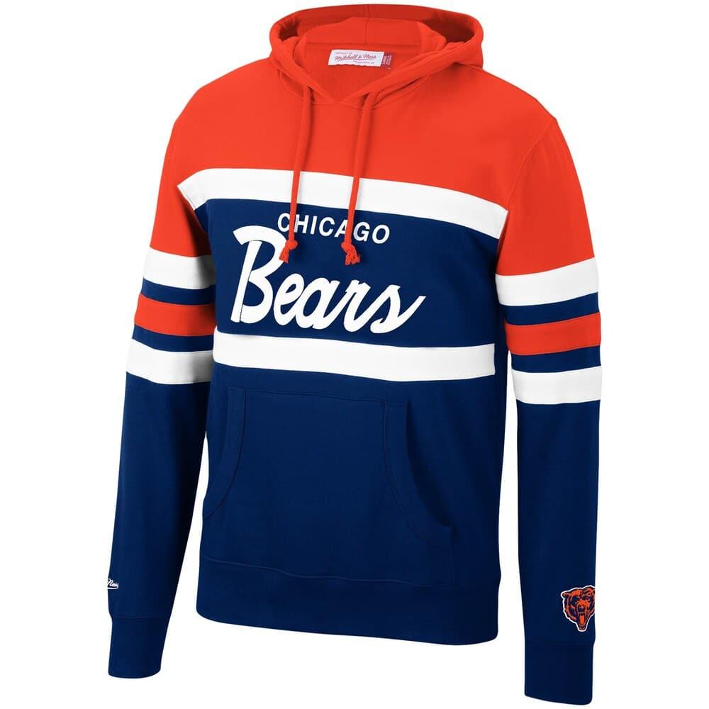 Mitchell And Ness Jumpers Chicago Bears Mitchell & Ness NFL Head Coach Premium Hoodie Jumper - Navy