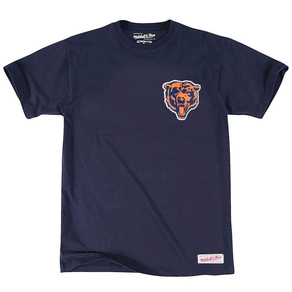 Mitchell And Ness T-Shirts Chicago Bears Mitchell & Ness NFL Retro Repeat T-Shirt - Navy