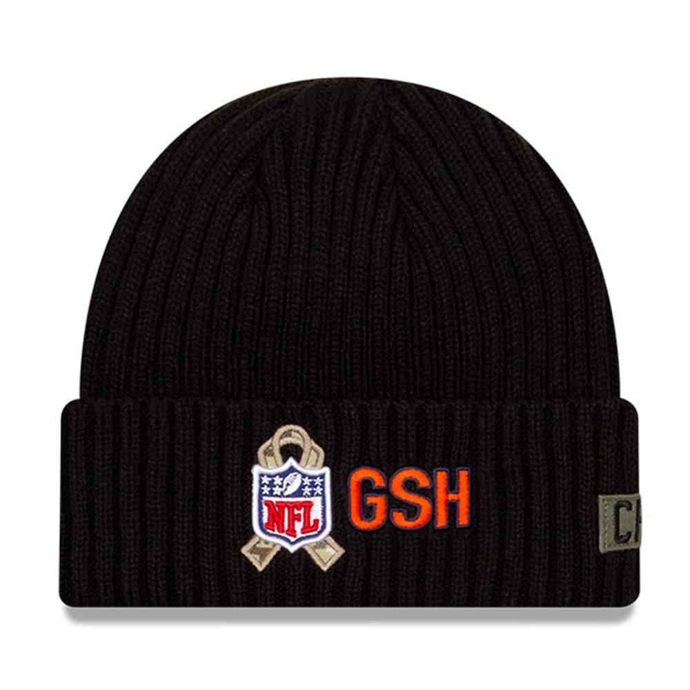 New Era Beanies Chicago Bears New Era NFL 2020 Salute To Service Cuffed Knit Beanie - Black