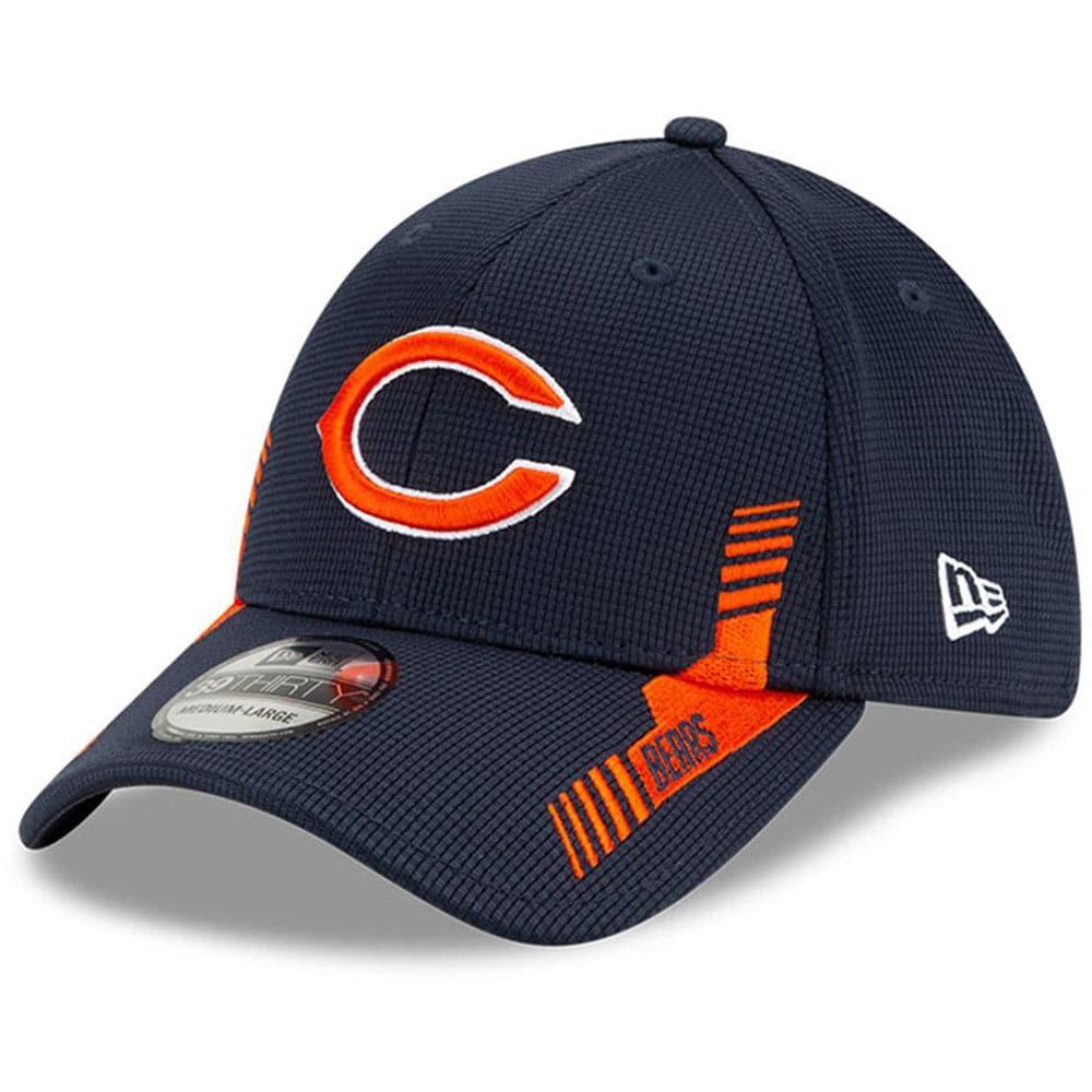 New Era Caps Chicago Bears New Era NFL 2021 Sideline Home 39THIRTY Flex Fit Hat - Navy