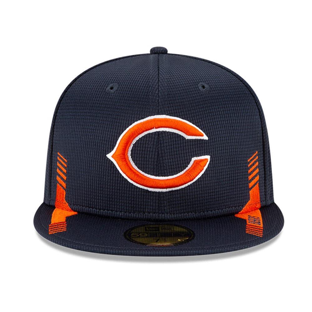 New Era Caps Chicago Bears New Era NFL 2021 Sideline Home 59FIFTY Fitted Hat - Navy