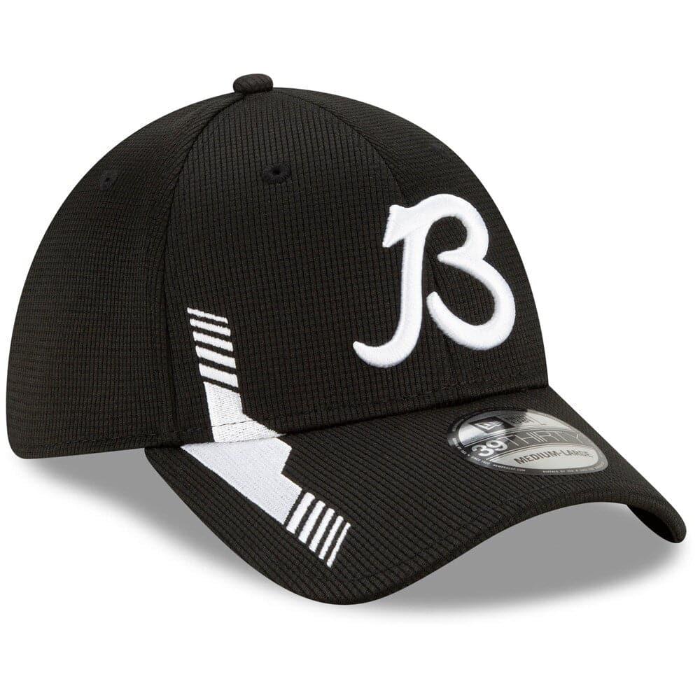 New Era Caps Chicago Bears New Era NFL 2021 Sideline Home ALT 39THIRTY Flex Fit Hat - Black