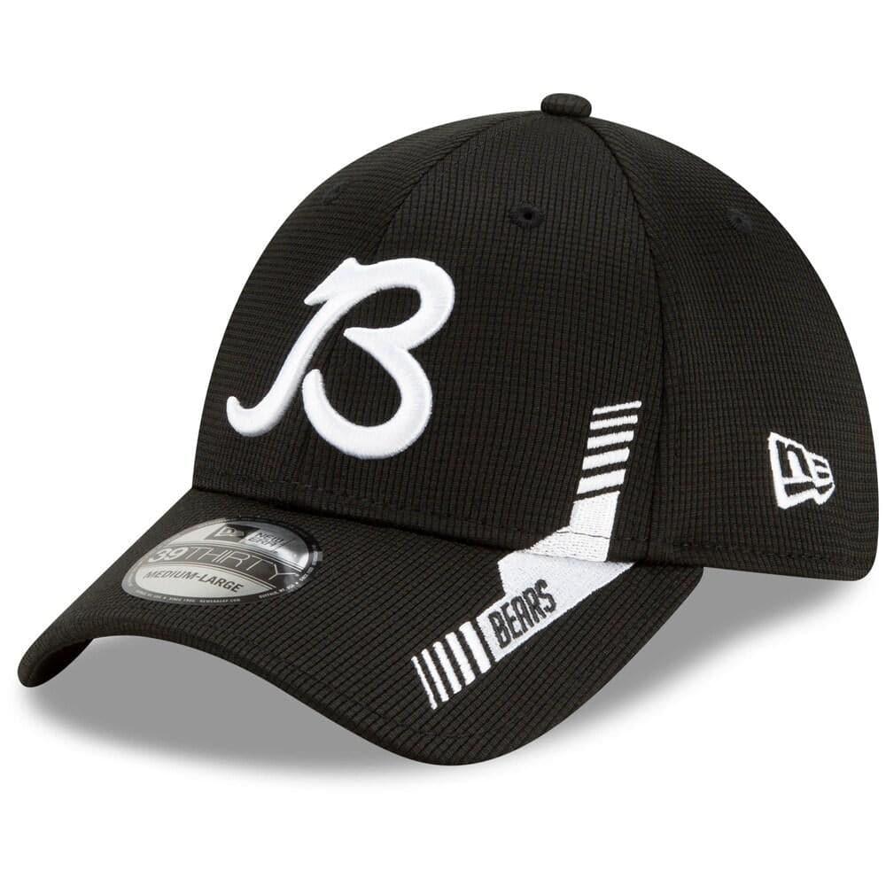 New Era Caps Chicago Bears New Era NFL 2021 Sideline Home ALT 39THIRTY Flex Fit Hat - Black