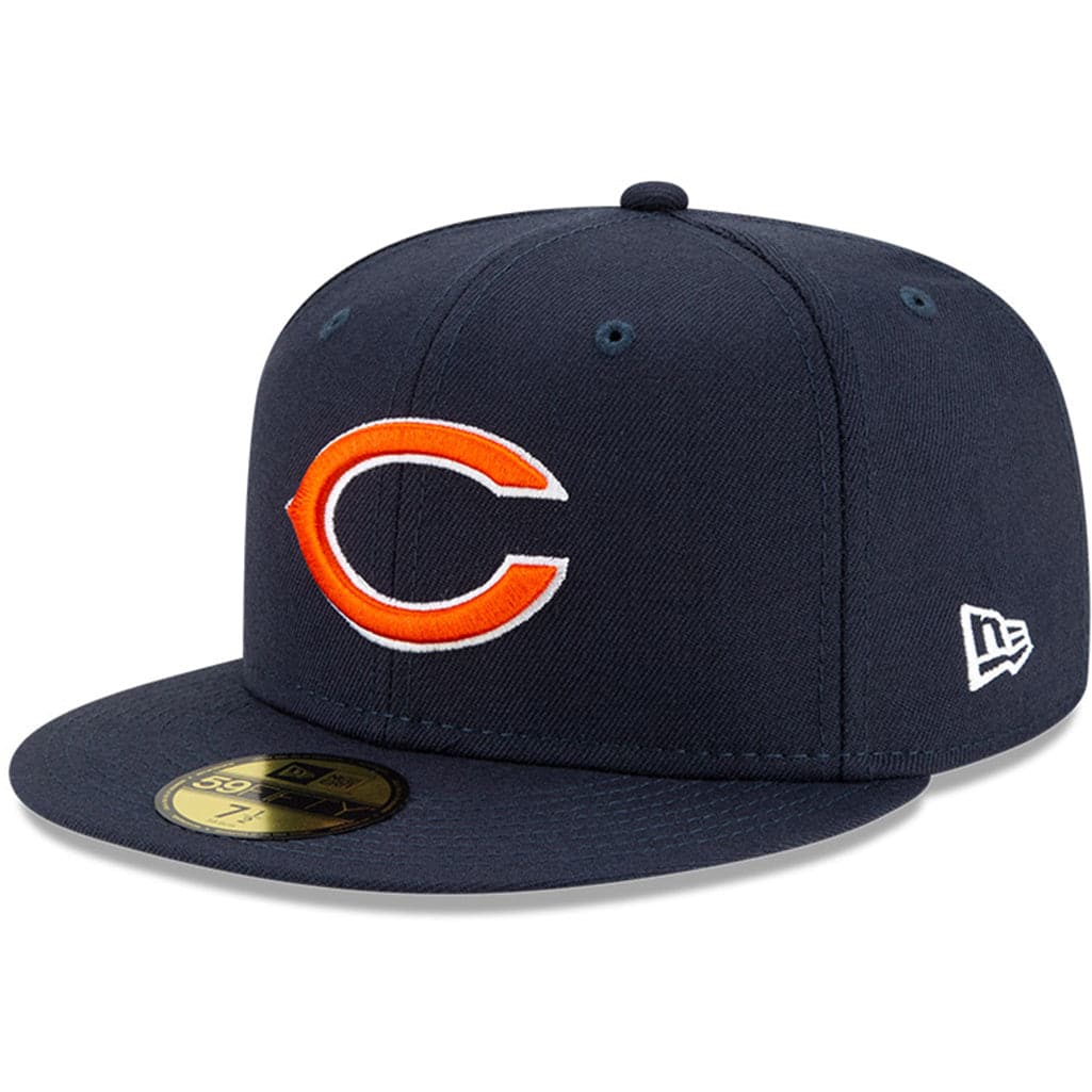 New Era Caps Chicago Bears New Era NFL Champions Patch 59FIFTY Fitted Hat - Navy