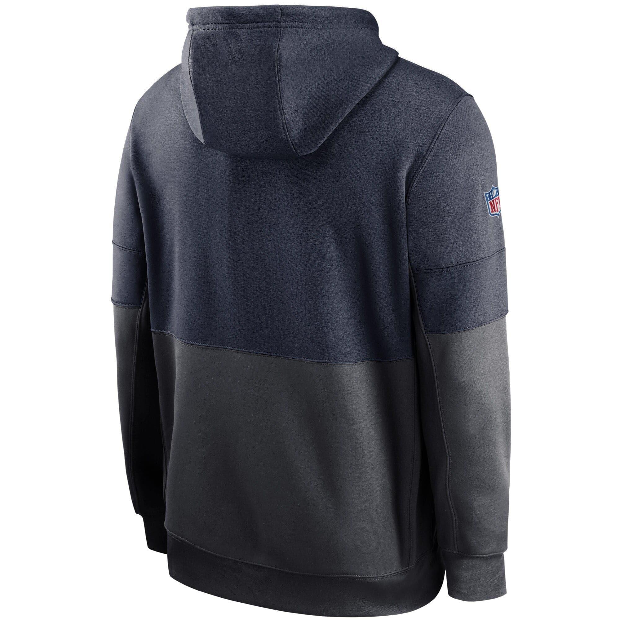Nike Jumpers Chicago Bears Nike NFL TN Lockup Therma Hoodie Jumper - Marine