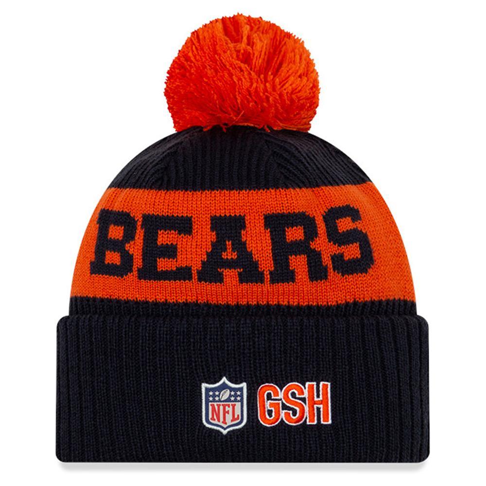 New Era Beanies Chicago Bears Throwback New Era NFL 2020 Team Colour Sideline Knit Beanie
