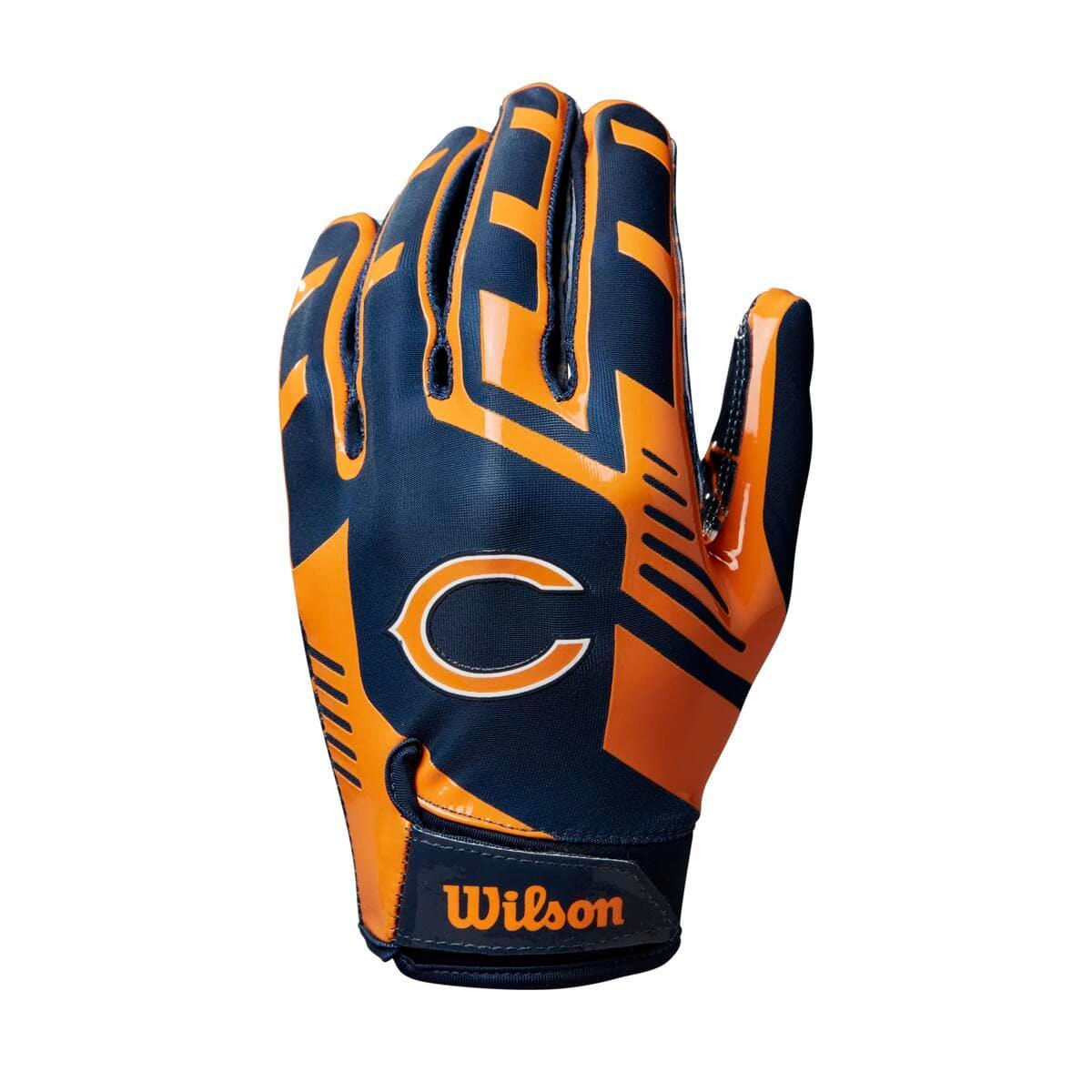 Wilson Sporting Goods Gloves Chicago Bears Wilson NFL Team Stretch Fit Receiver Gloves