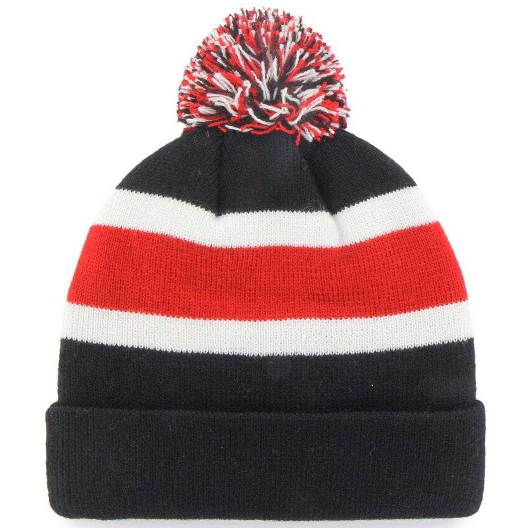 47 Brand Beanies Chicago Blackhawks '47 NHL Breakaway Pom Knit Beanie - Black