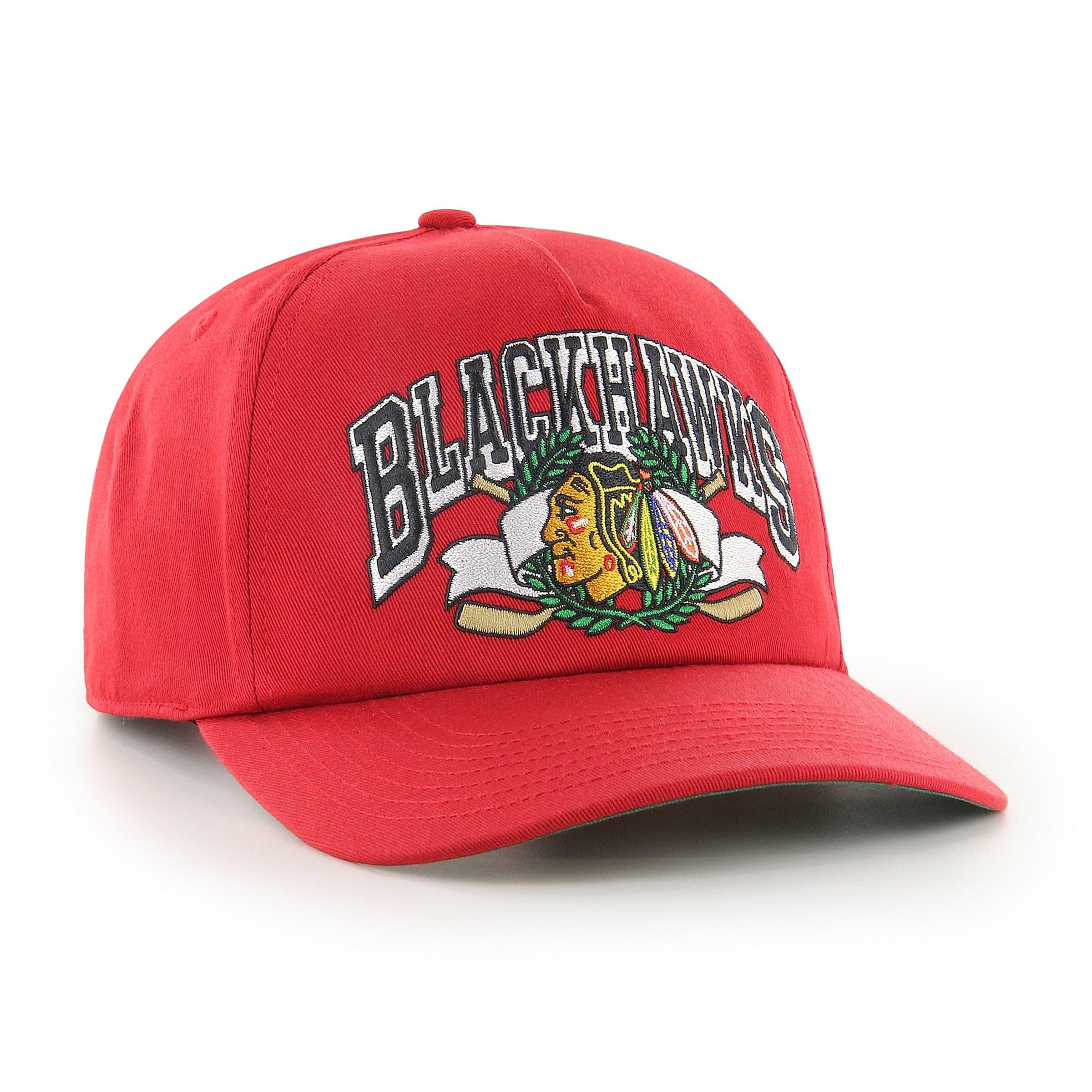 47 Brand Caps Chicago Blackhawks '47 NHL Laurel MVP DP Pre-Curved Snapback Hat - Red