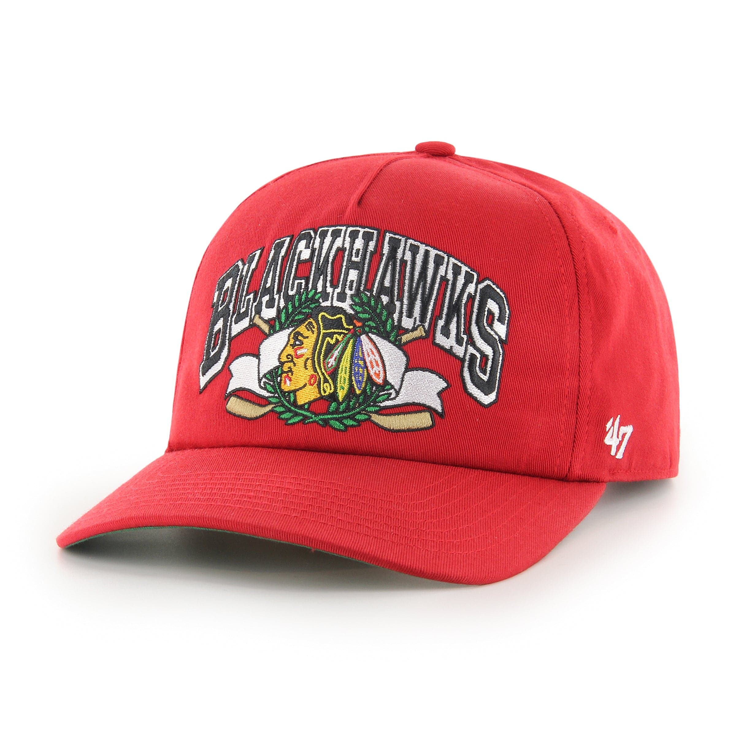 47 Brand Caps Chicago Blackhawks '47 NHL Laurel MVP DP Pre-Curved Snapback Hat - Red