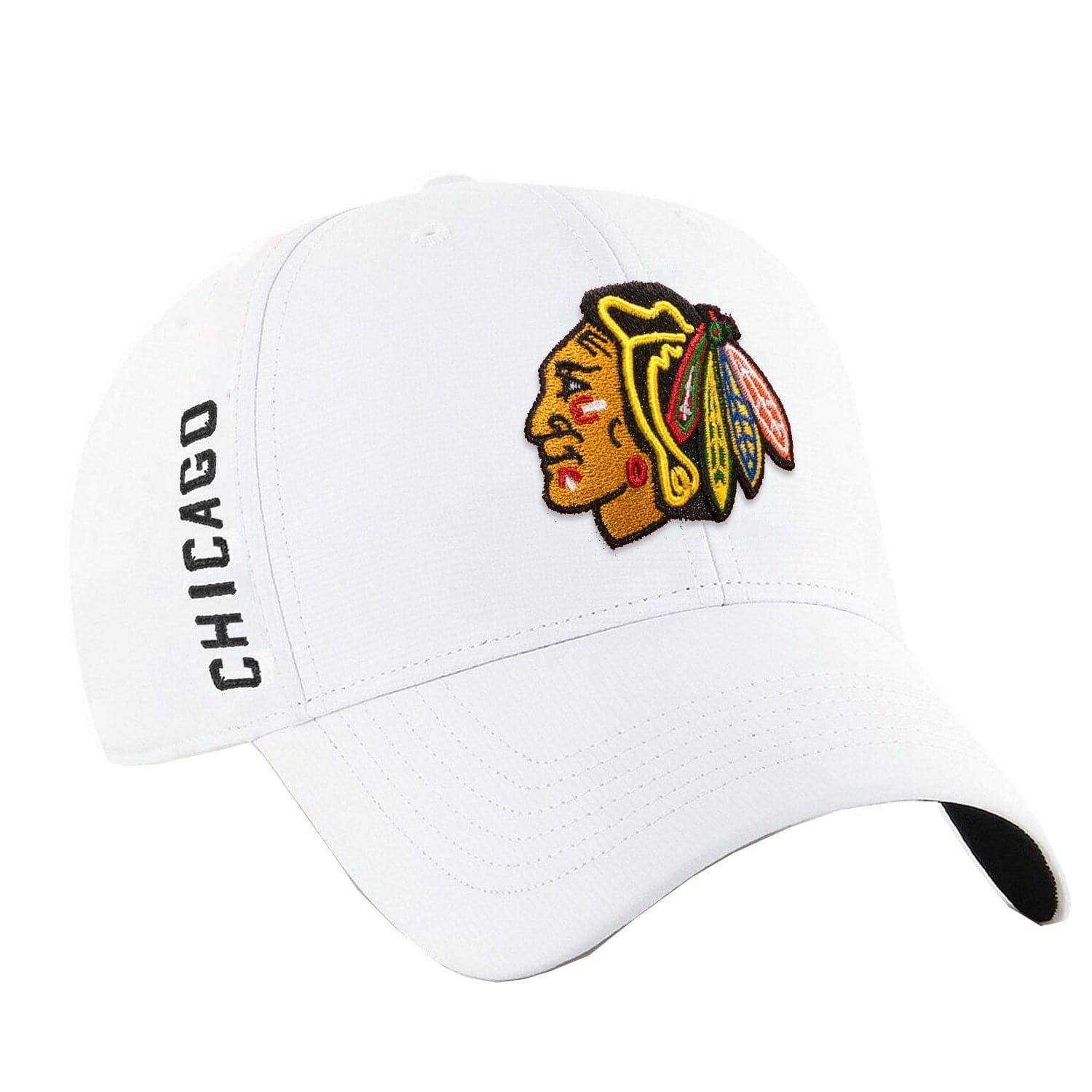 47 Brand Caps Chicago Blackhawks '47 NHL Lightweight Interloop MVP Adjustable Curve Hat - White