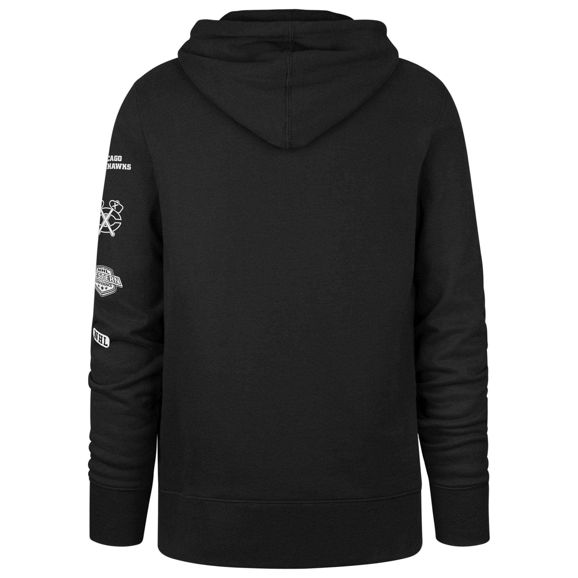 47 Brand Jumpers Chicago Blackhawks '47 NHL Rundown Headline Hoodie Jumper - Black