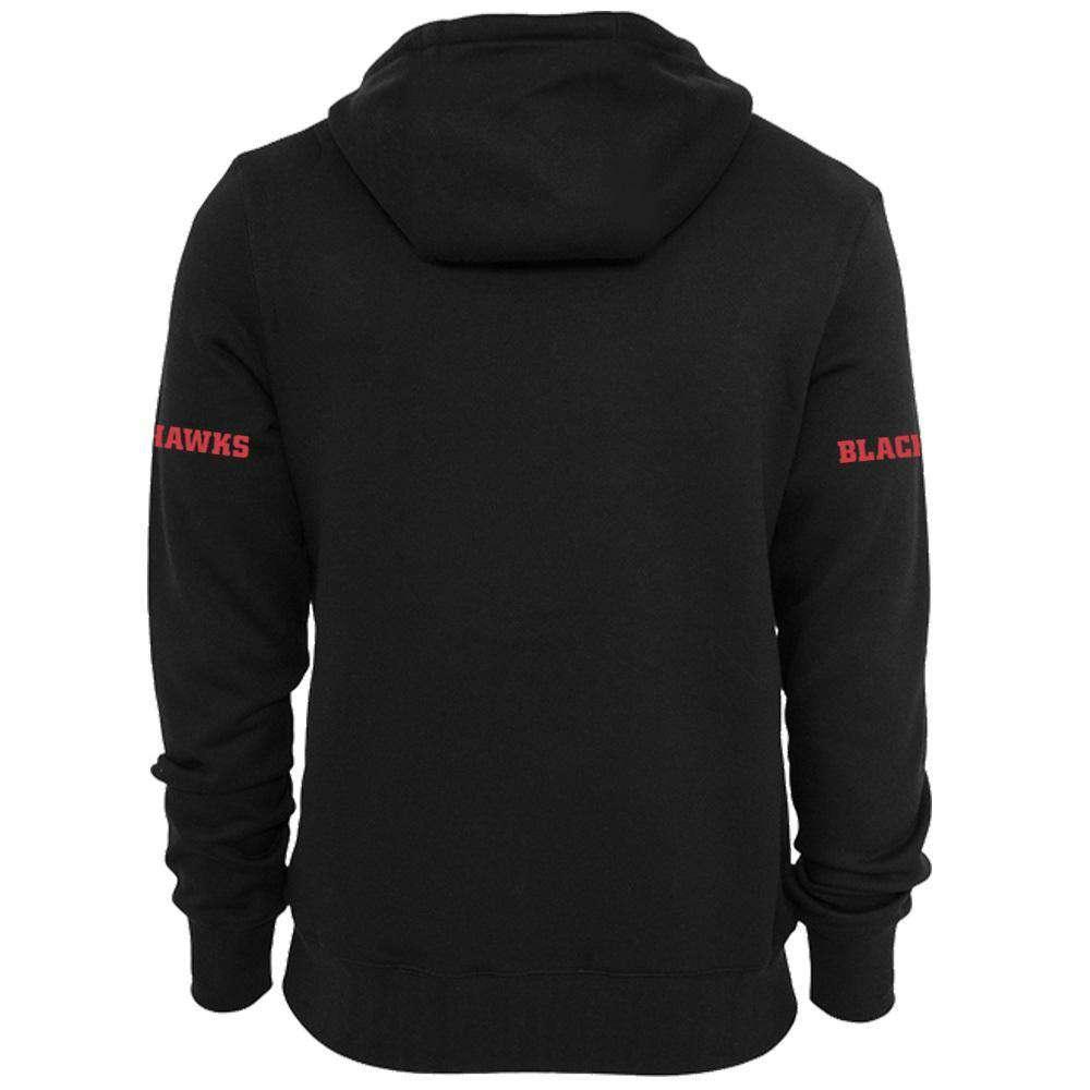 47 Brand Jumpers Chicago Blackhawks '47 NHL Sure Shot Scrimmage Hoodie Jumper - Black