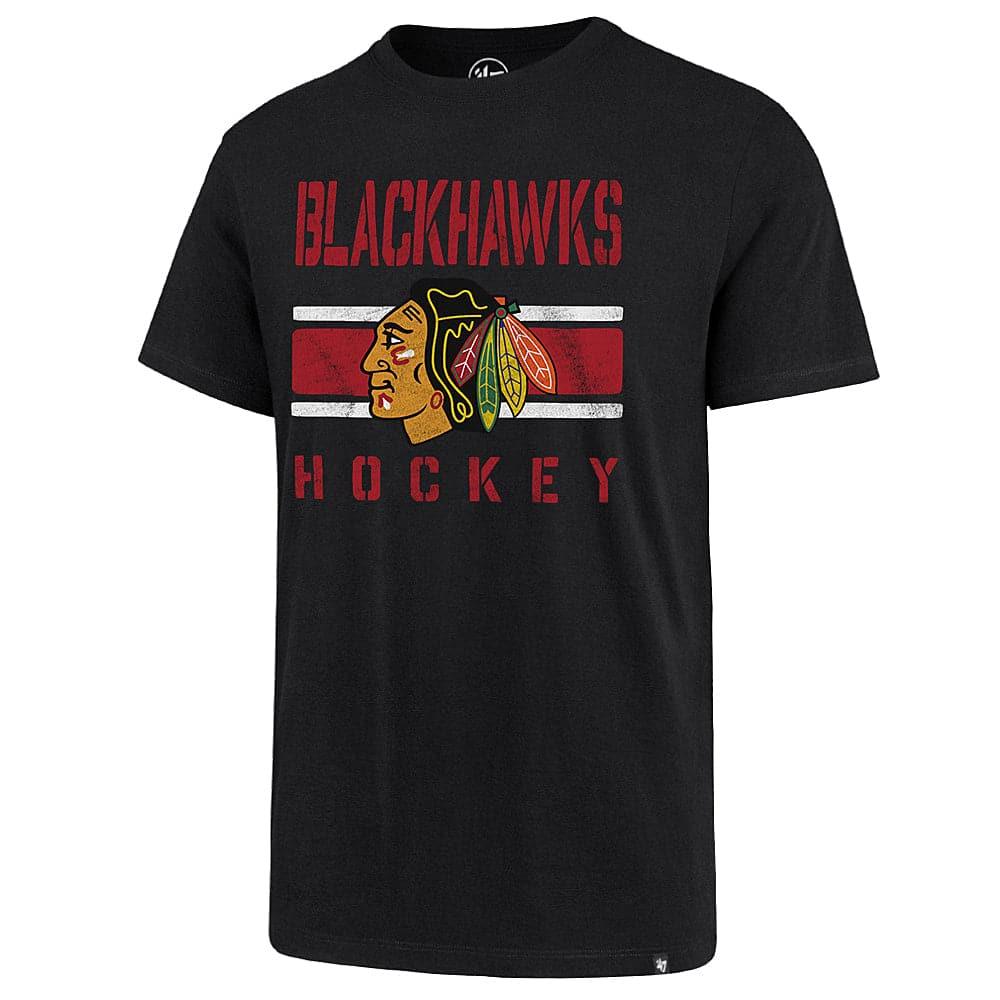 47 Brand T-Shirts Chicago Blackhawks '47 NHL Team Echo T-Shirt - Black